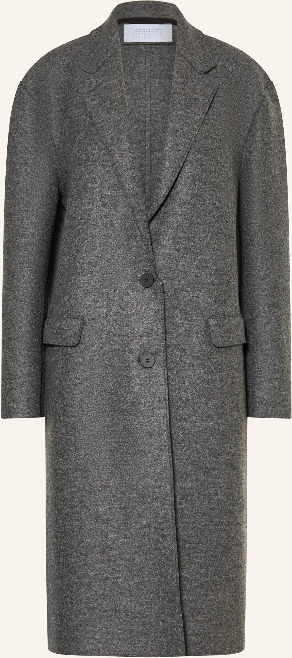 Harris Wharf London Wollmantel grau