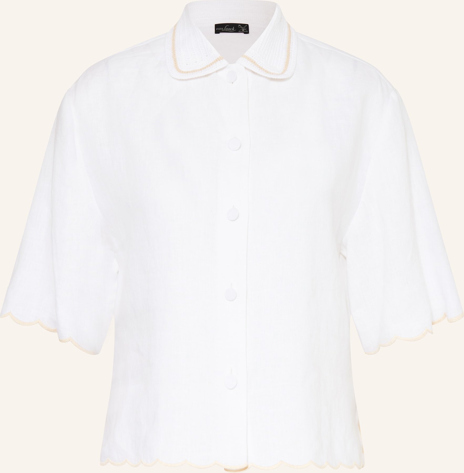 Van Laack Leinenbluse Vl-Taisha-Ce weiss