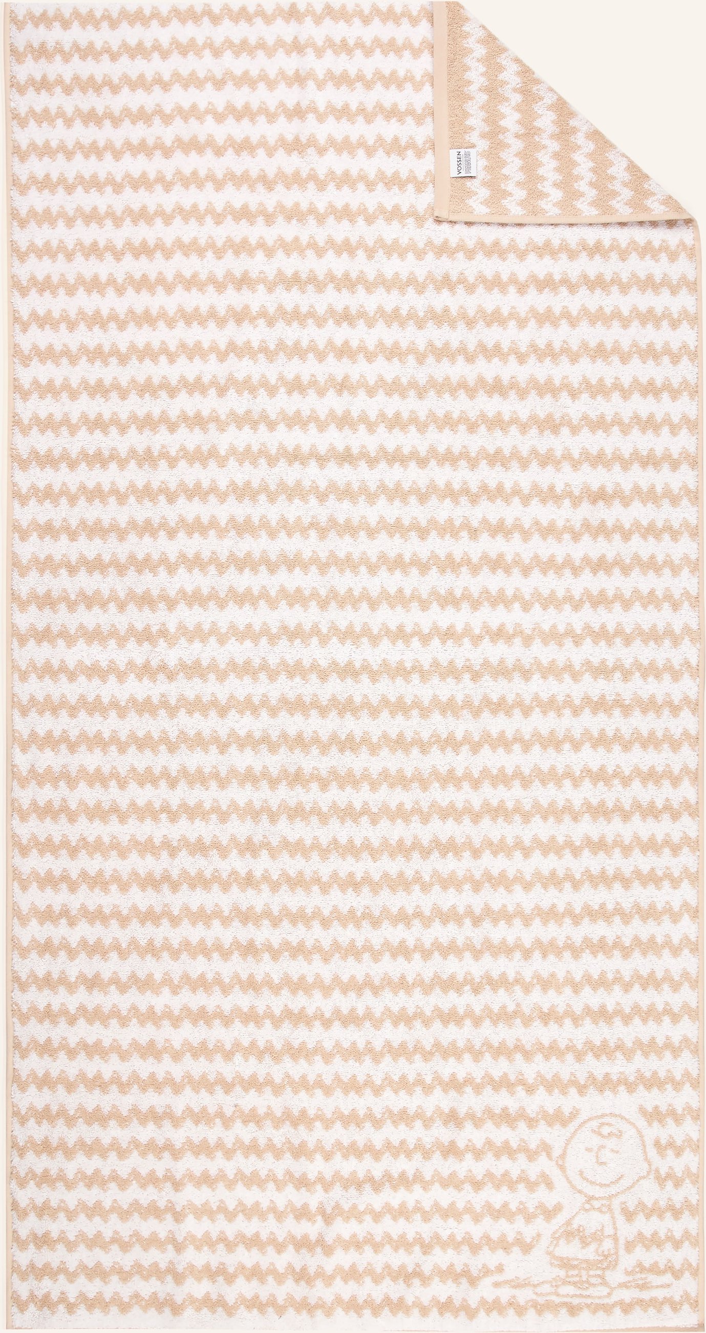 Vossen Duschtuch Charlie Brown beige