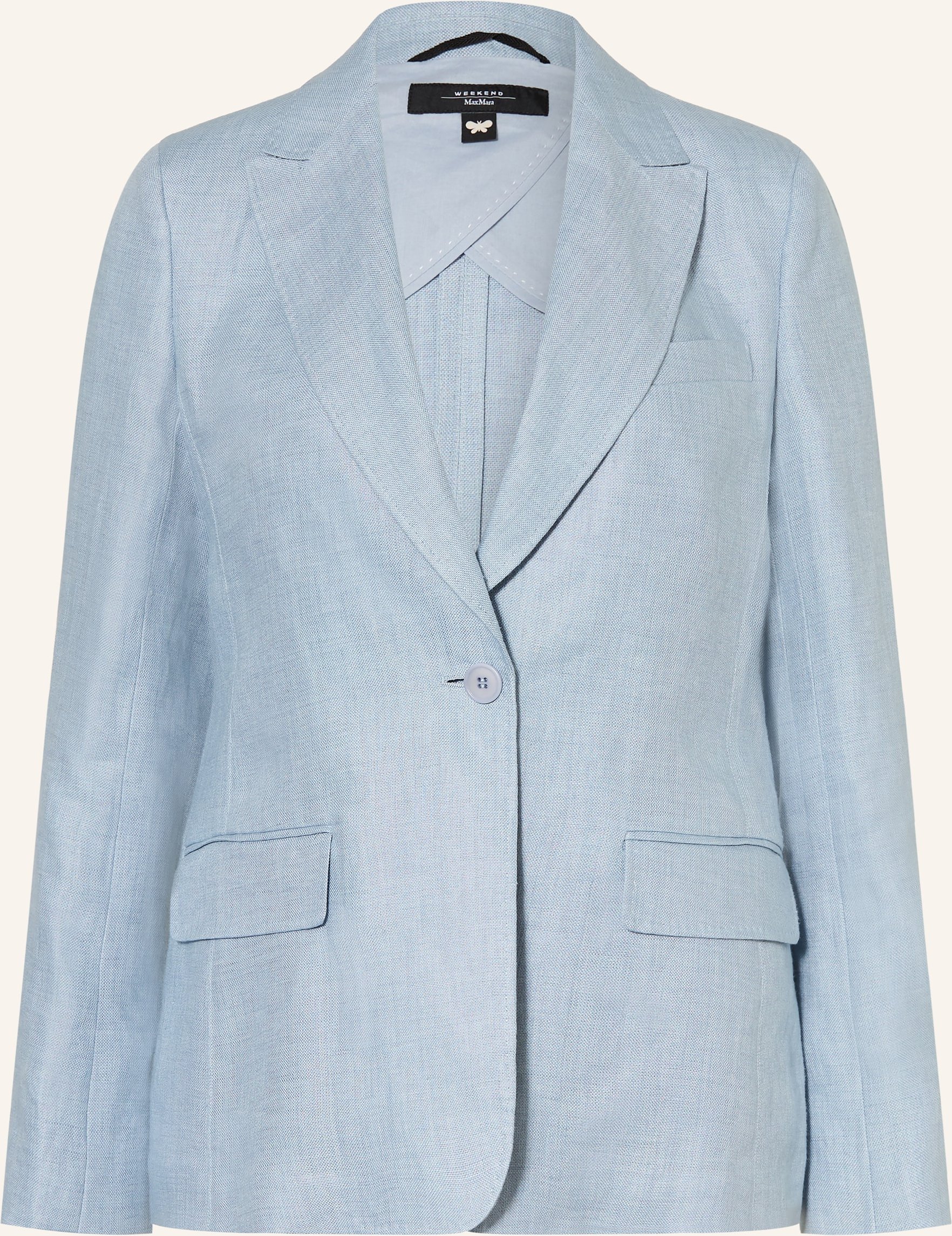 Weekend Max Mara Leinenblazer Nalut blau