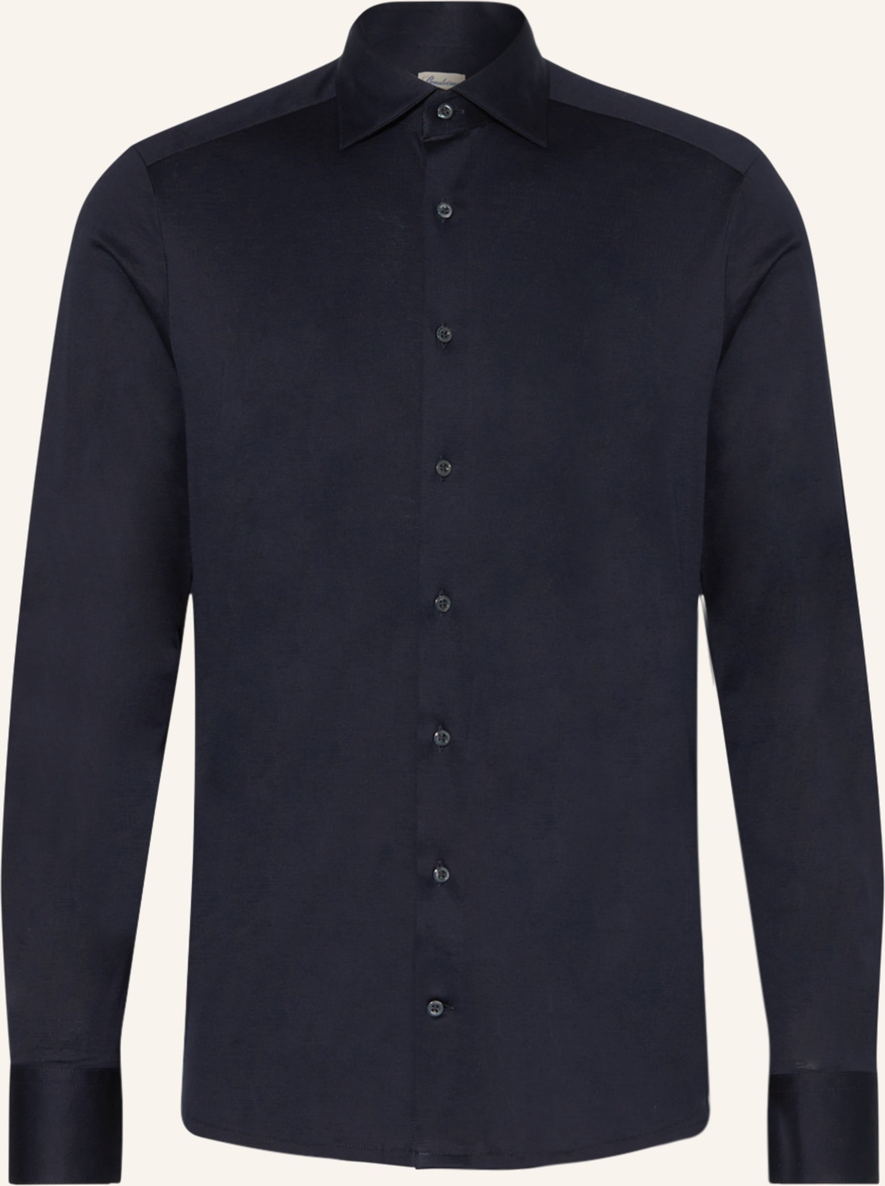 Stenströms Jerseyhemd Slim Fit blau