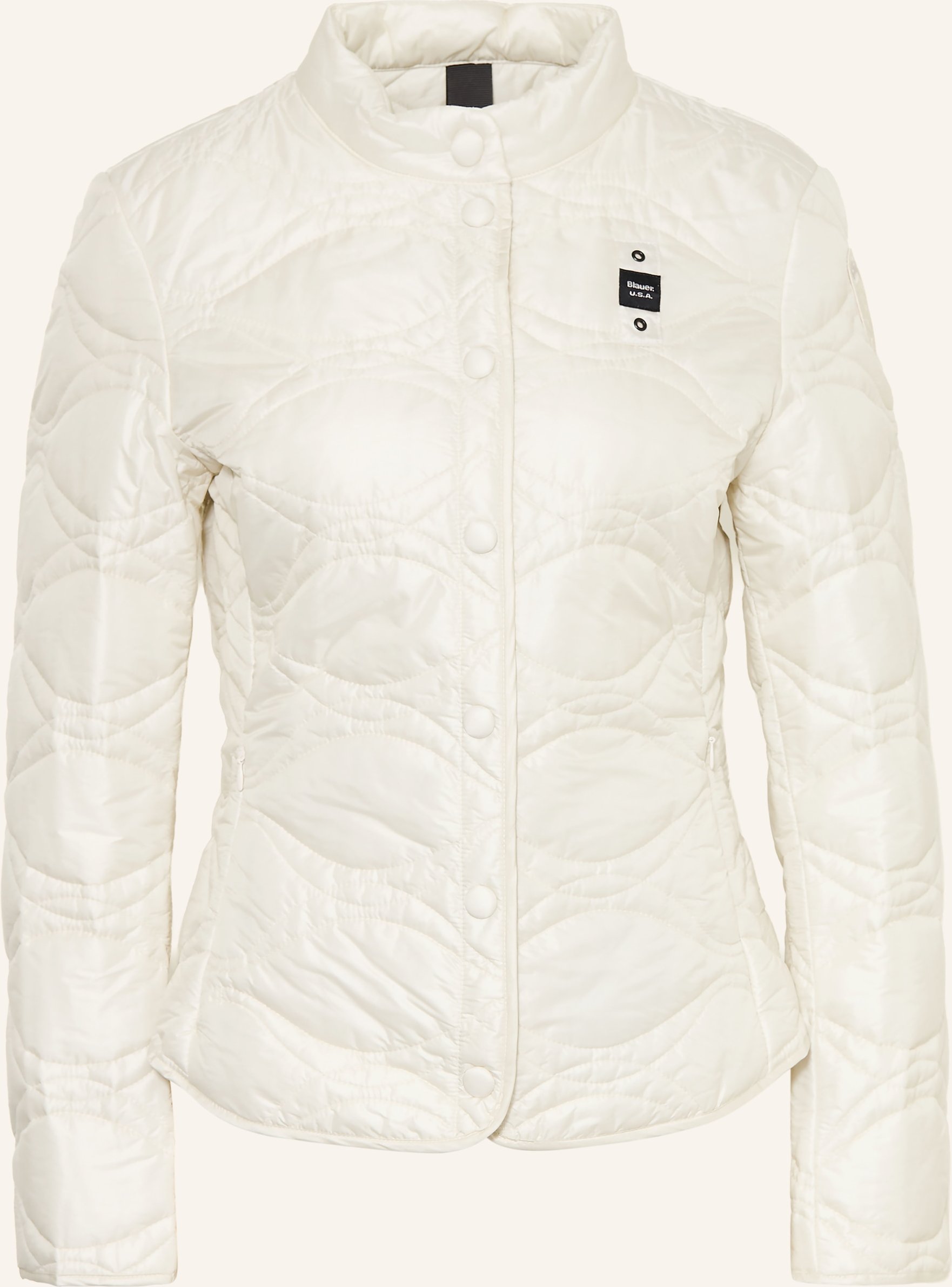 Blauer Steppjacke Ellery weiss