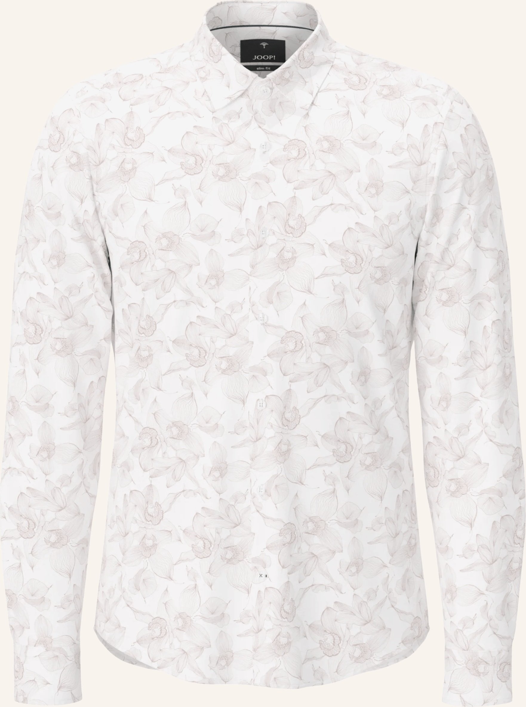 Joop! Hemd Pit Slim Fit Mit Leinen braun