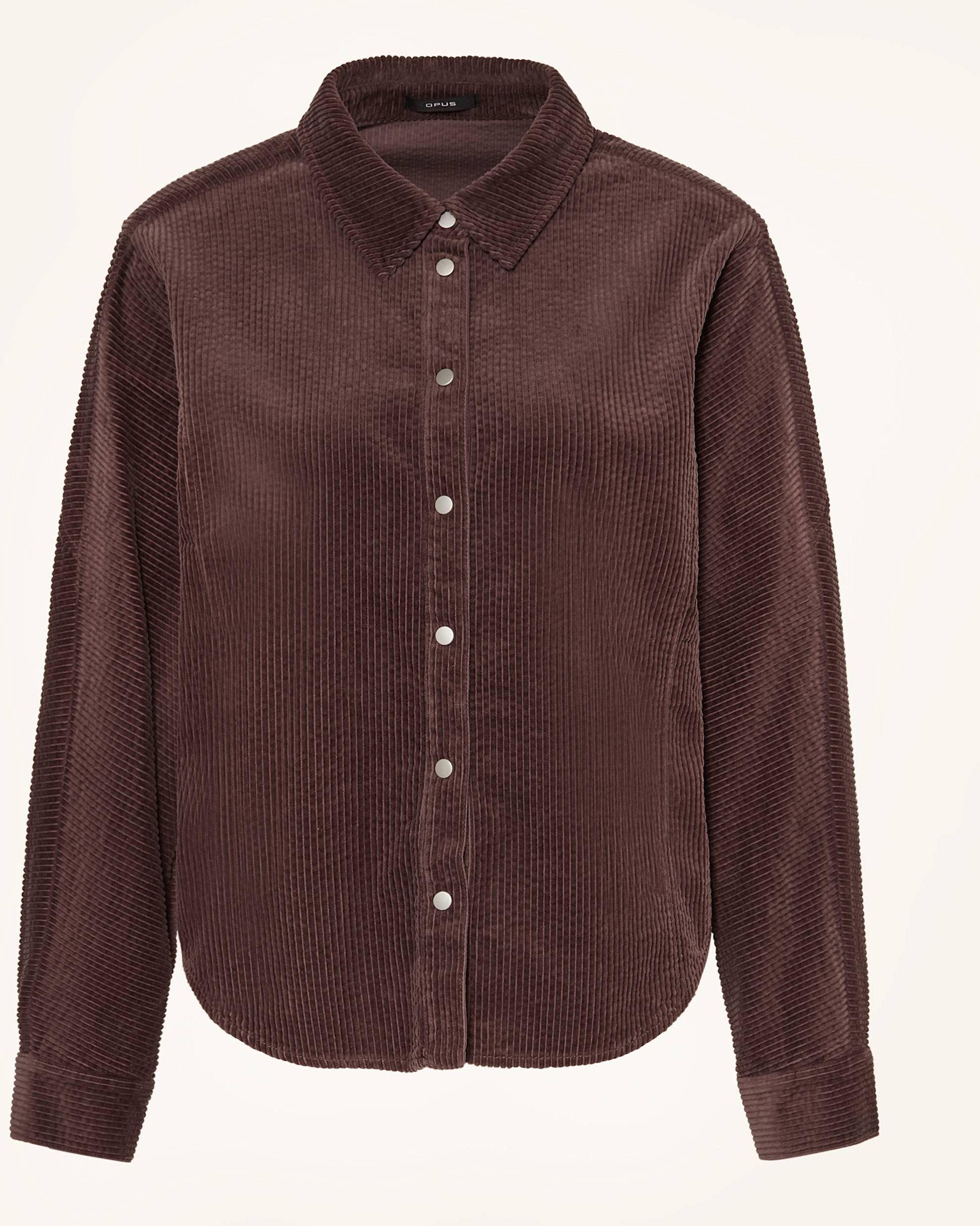 Opus Hemdbluse Frenki Aus Cord braun