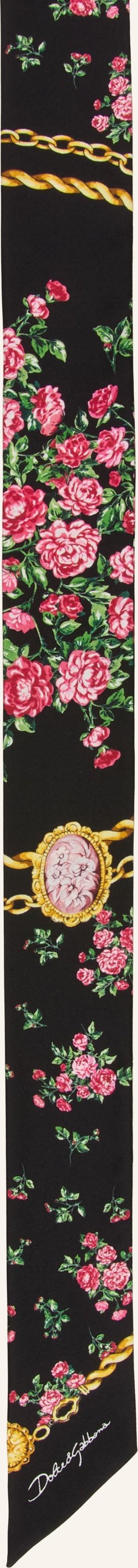 Dolce & Gabbana Seidenschal schwarz