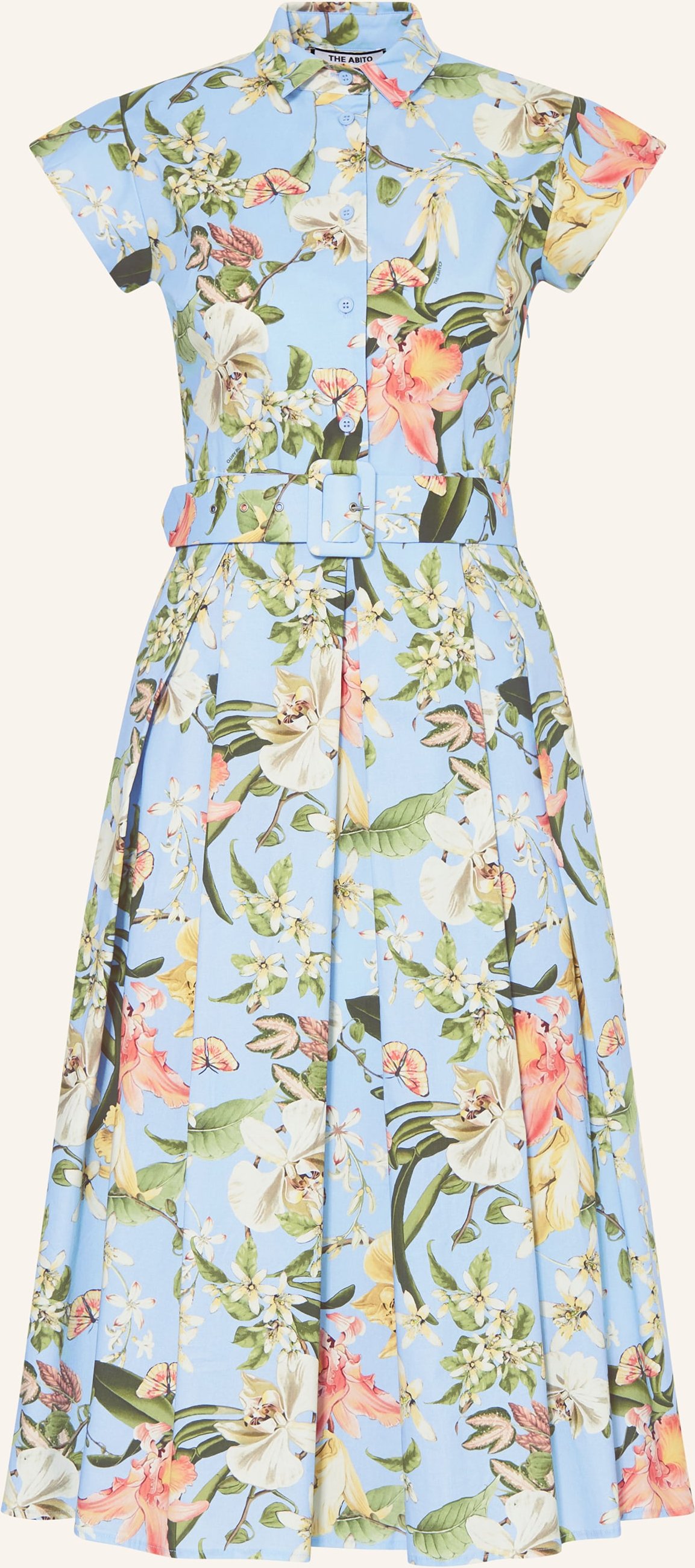 The Abito Hemdblusenkleid blau