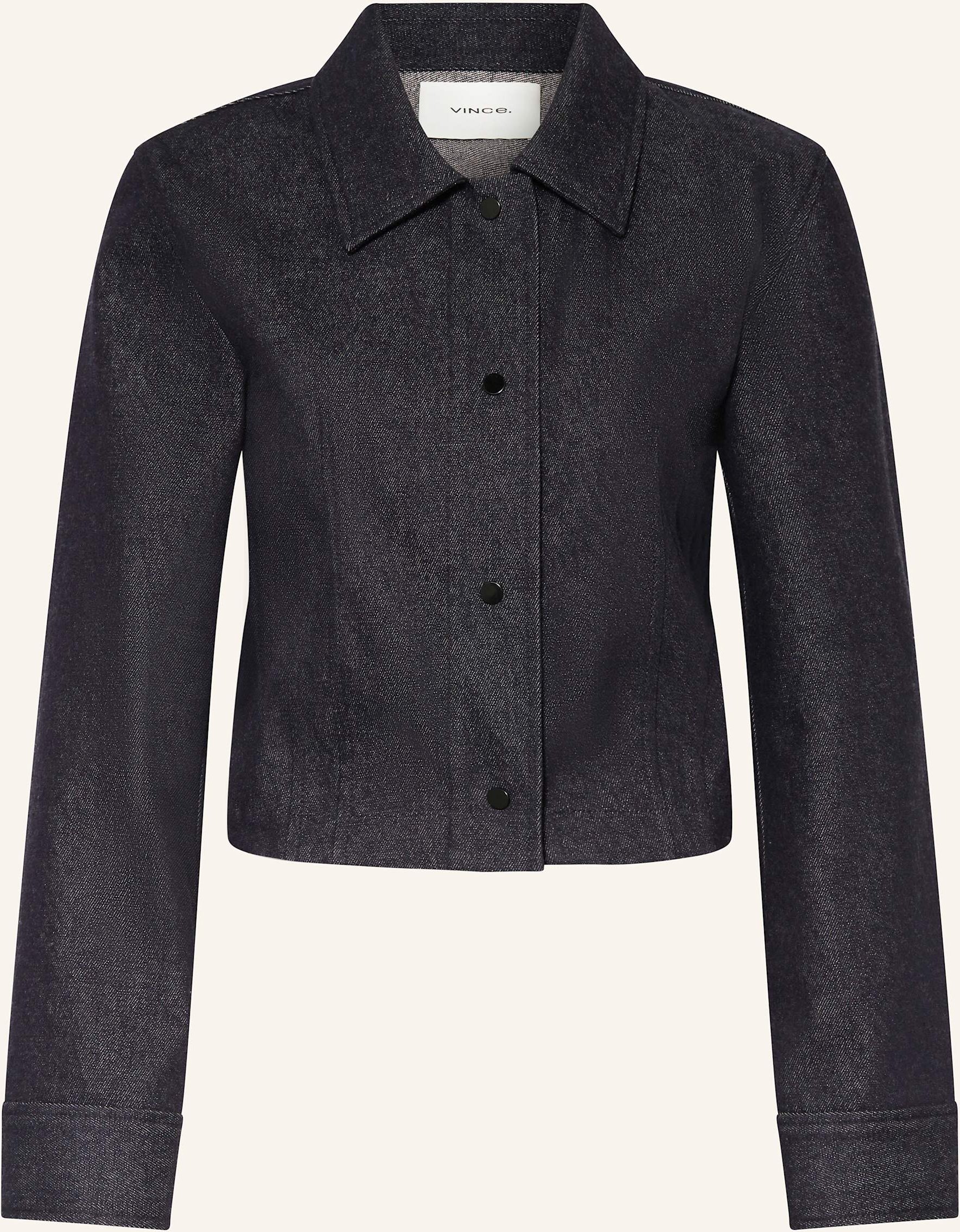 Thumbnail - Vince Cropped-Overjacket blau