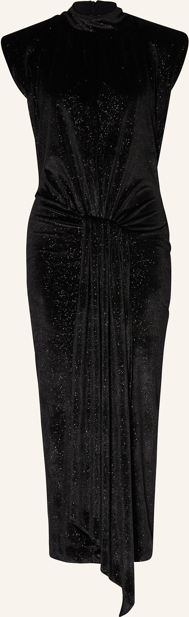 Essentiel Antwerp Samtkleid Inche schwarz