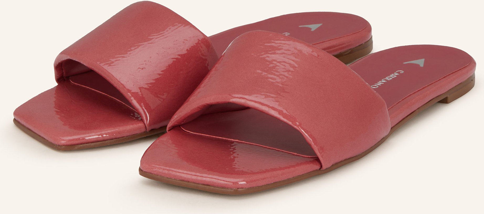 Carrano Pantoletten rot