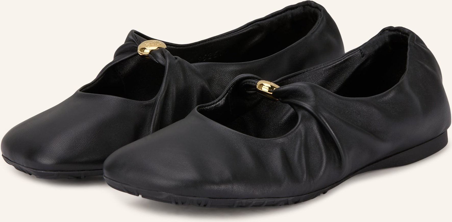 Loewe Mary-Jane-Ballerinas Pebble Soft schwarz