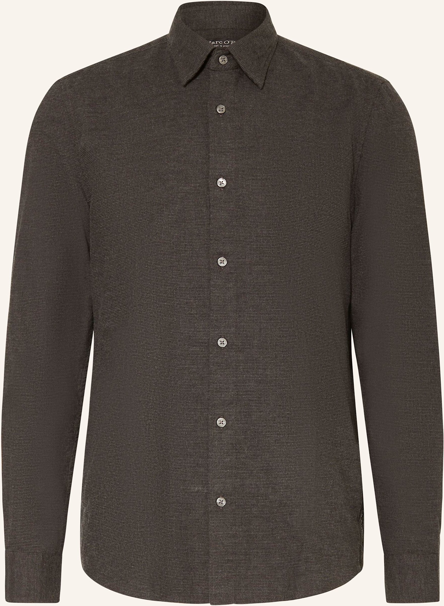 Marc O'polo Flanellhemd Shaped Fit grau