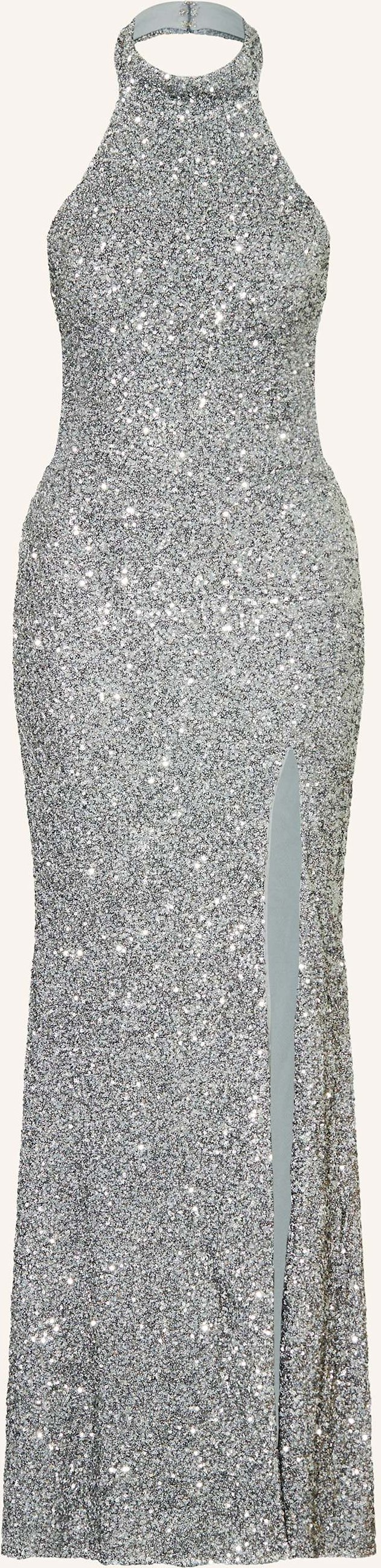 Thumbnail - Hey Kyla Abendkleid Aus Pailletten silber