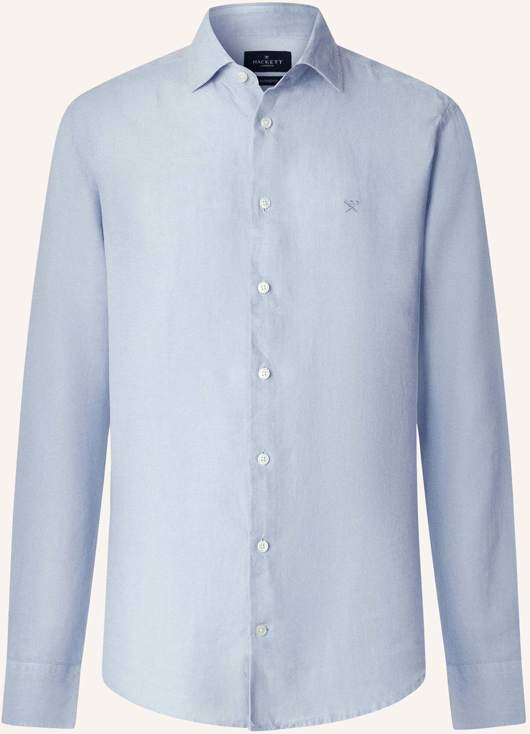 Hackett London Freizeithemd Ess Gmd Linen Kent blau