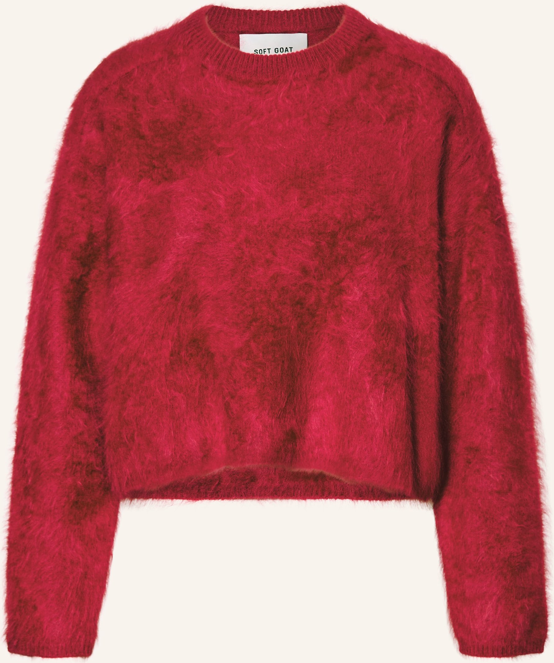 Soft Goat Cashmere-Pullover rot