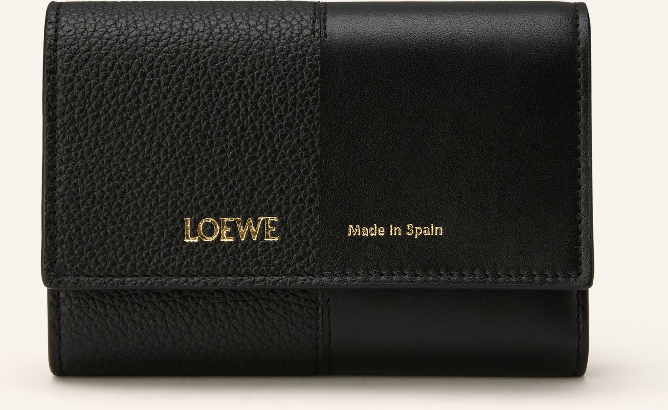 Loewe Geldbörse Duet Small Vertical schwarz