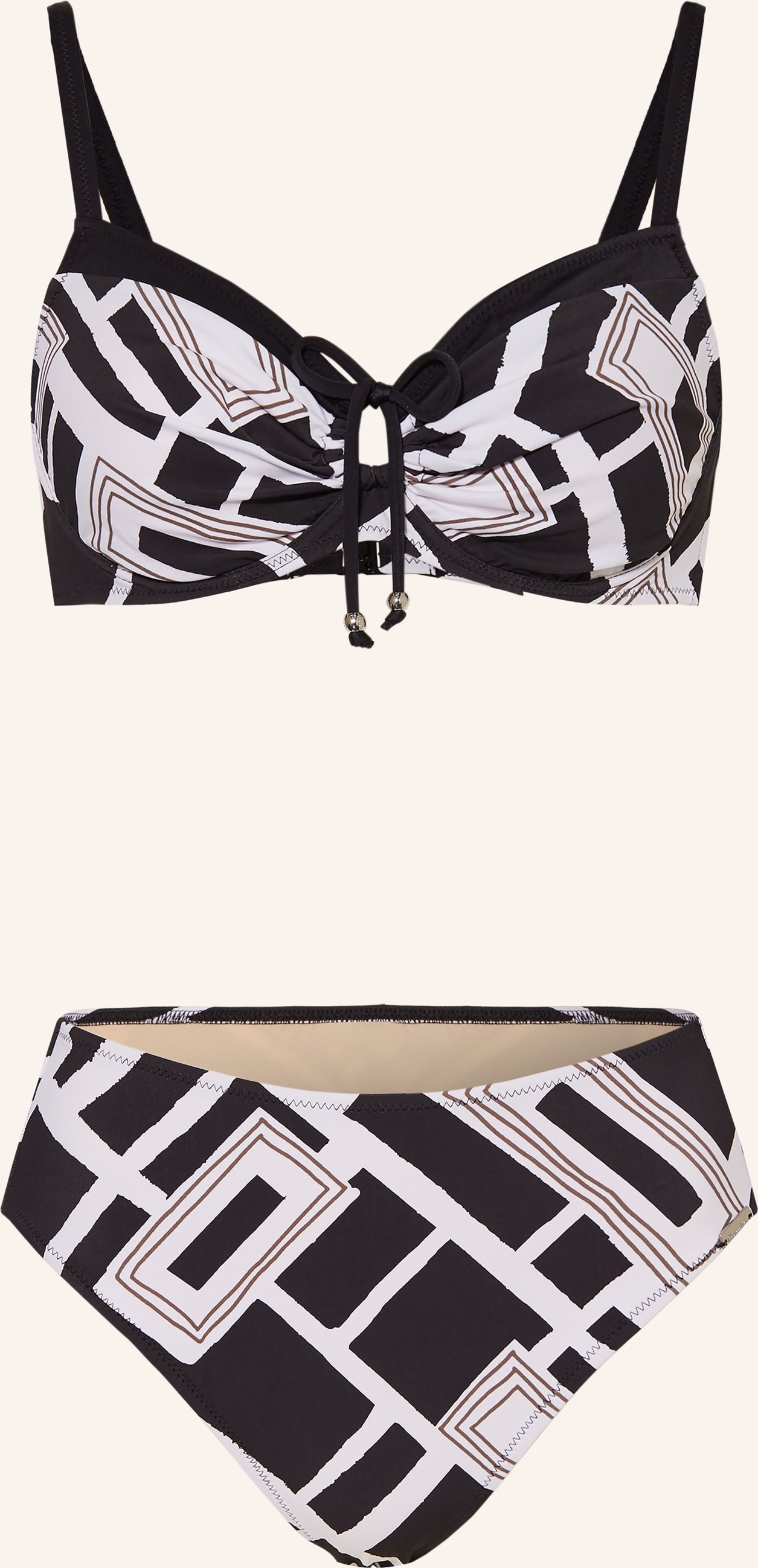 Charmline Bügel-Bikini Graphic Frame schwarz