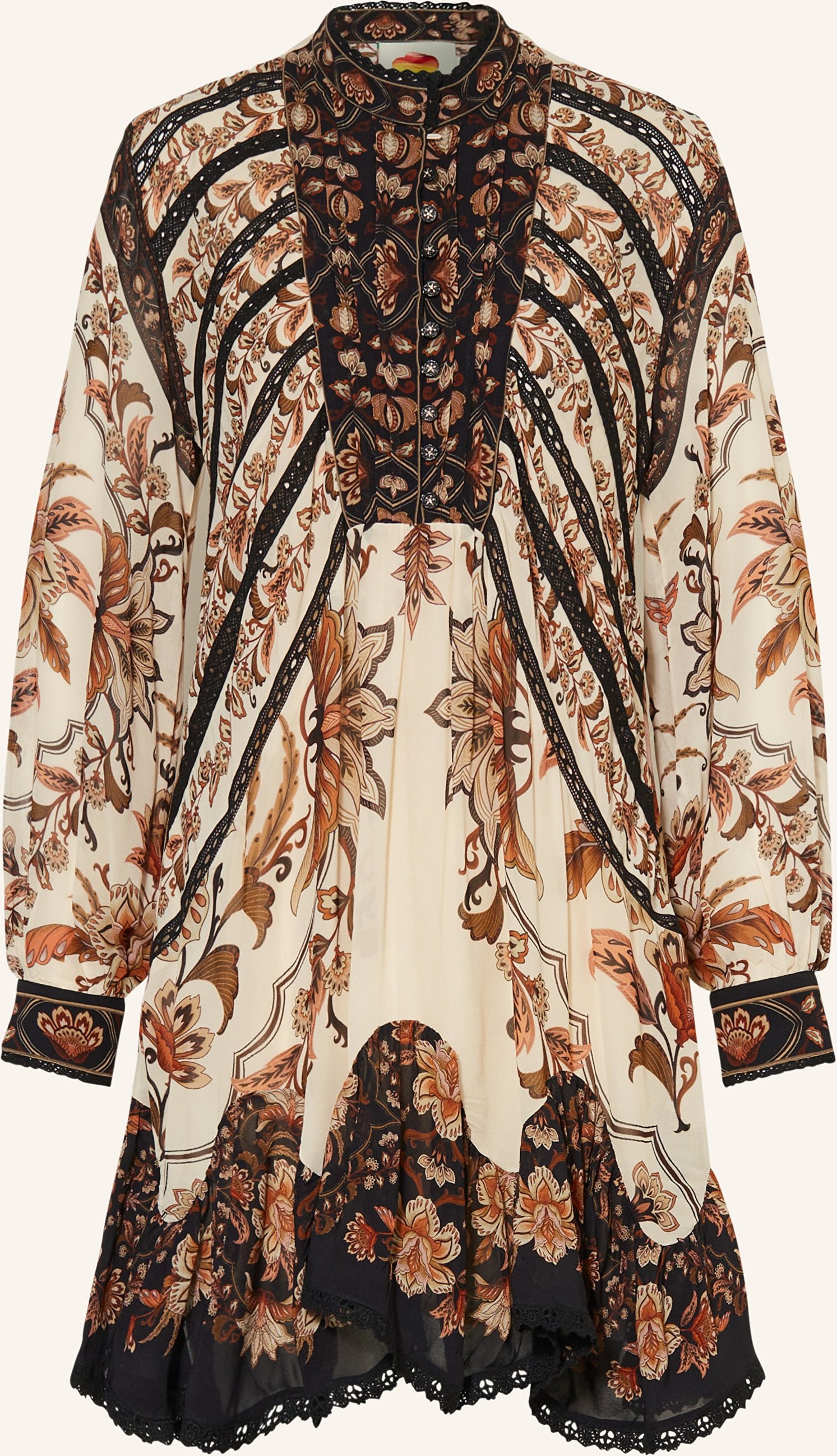 Farm Rio Kleid Majestic Garden beige