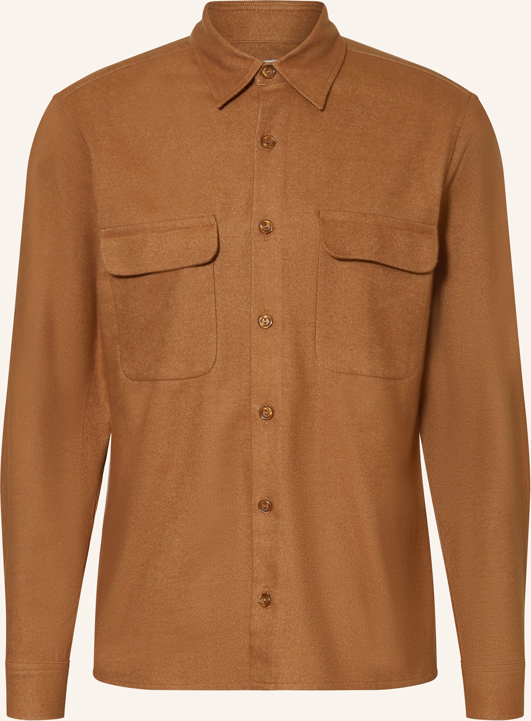 Sandro Flanell-Overshirt braun