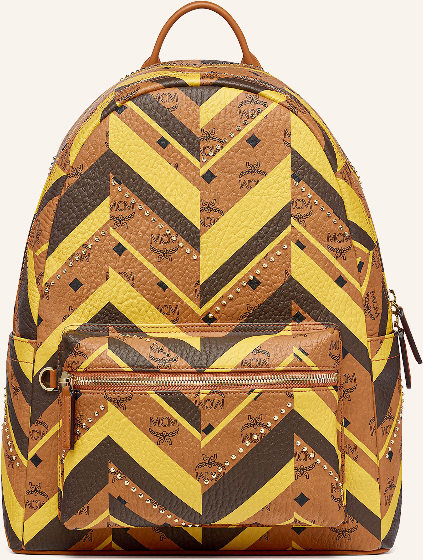 Thumbnail - Mcm Rucksack Mit Schmucksteinen braun