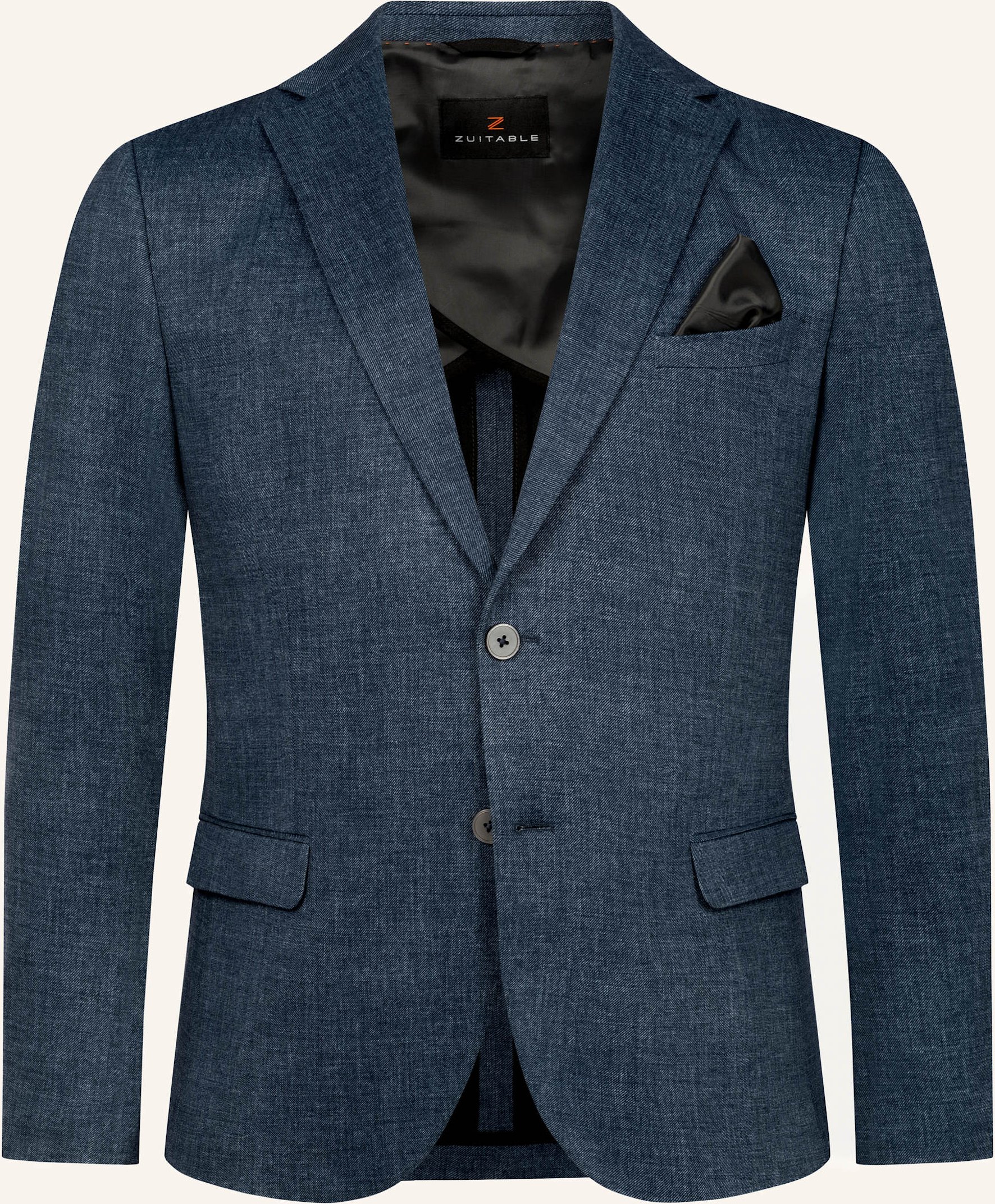 Zuitable Anzugssakko Dinick Slim Fit Aus Jersey blau