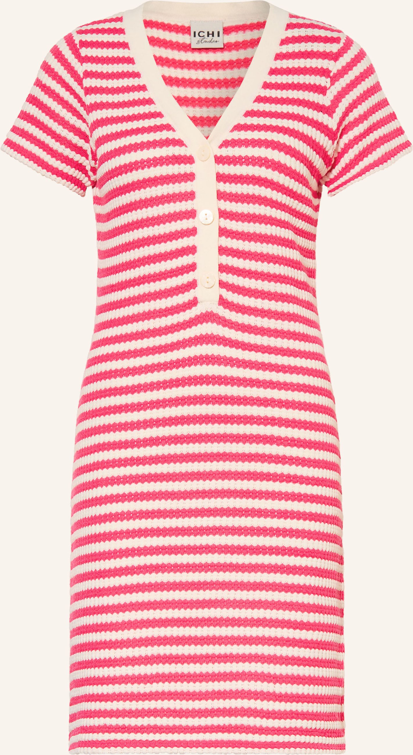 Ichi Strickkleid Ihlorianna rot