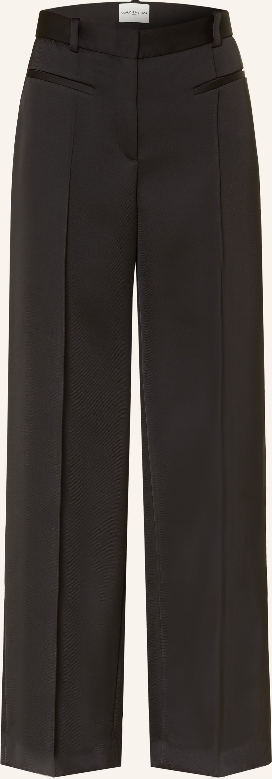 Claudie Pierlot Marlenehose Aus Satin schwarz