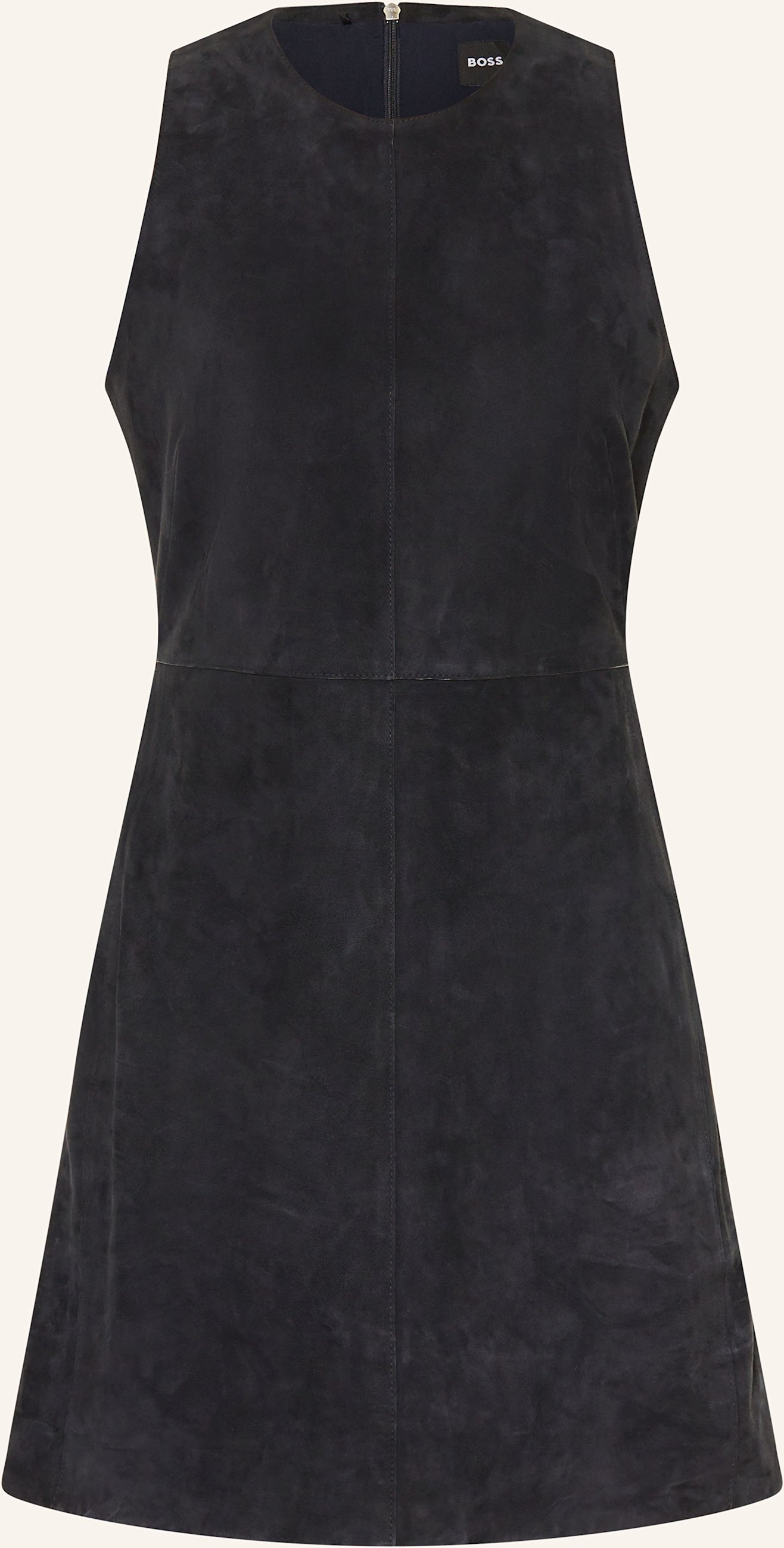 Boss Lederkleid Sycara blau