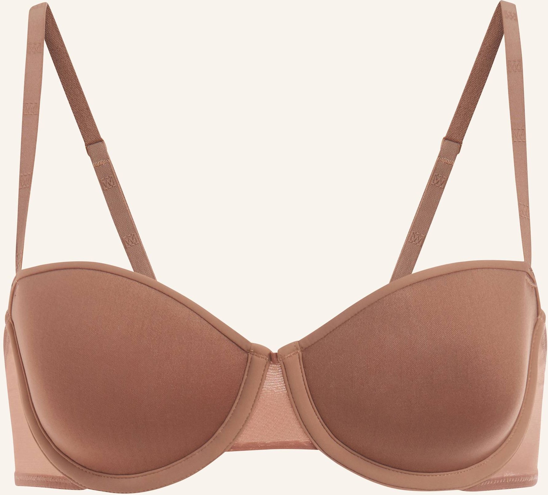 Wolford Bh Sheer Opaque Bandeau Bra braun