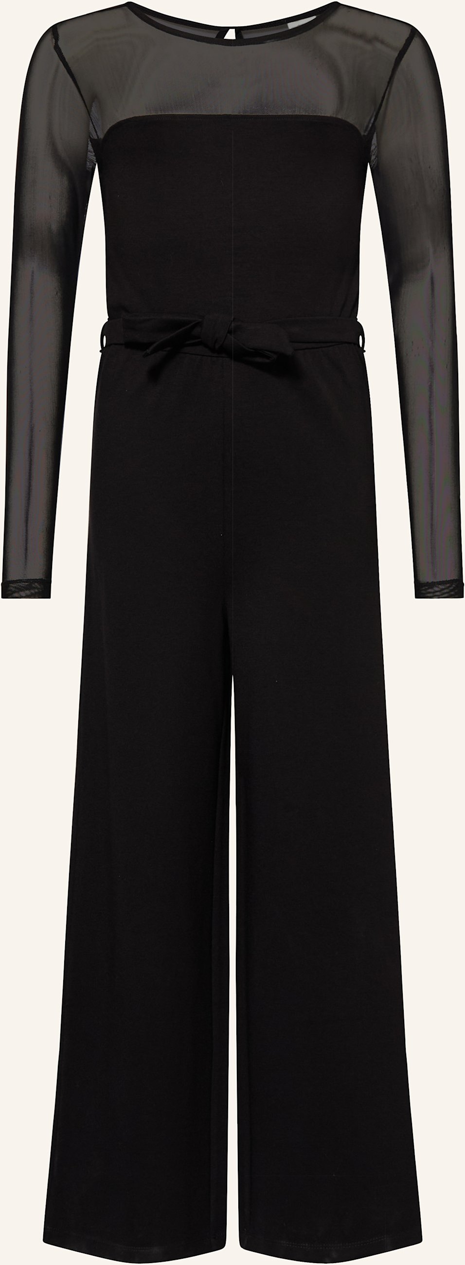 S.Oliver Red Jumpsuit Im Materialmix schwarz