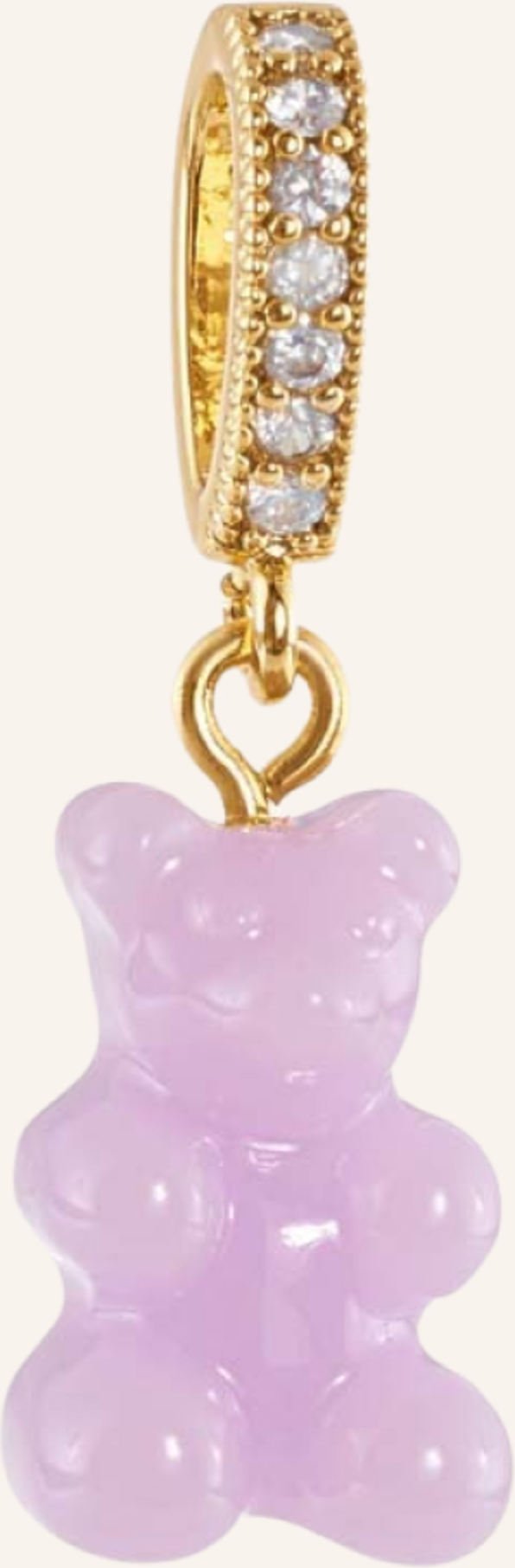 Crystal Haze Anhänger Lavender Nostalgia Bear By Glambou rosa
