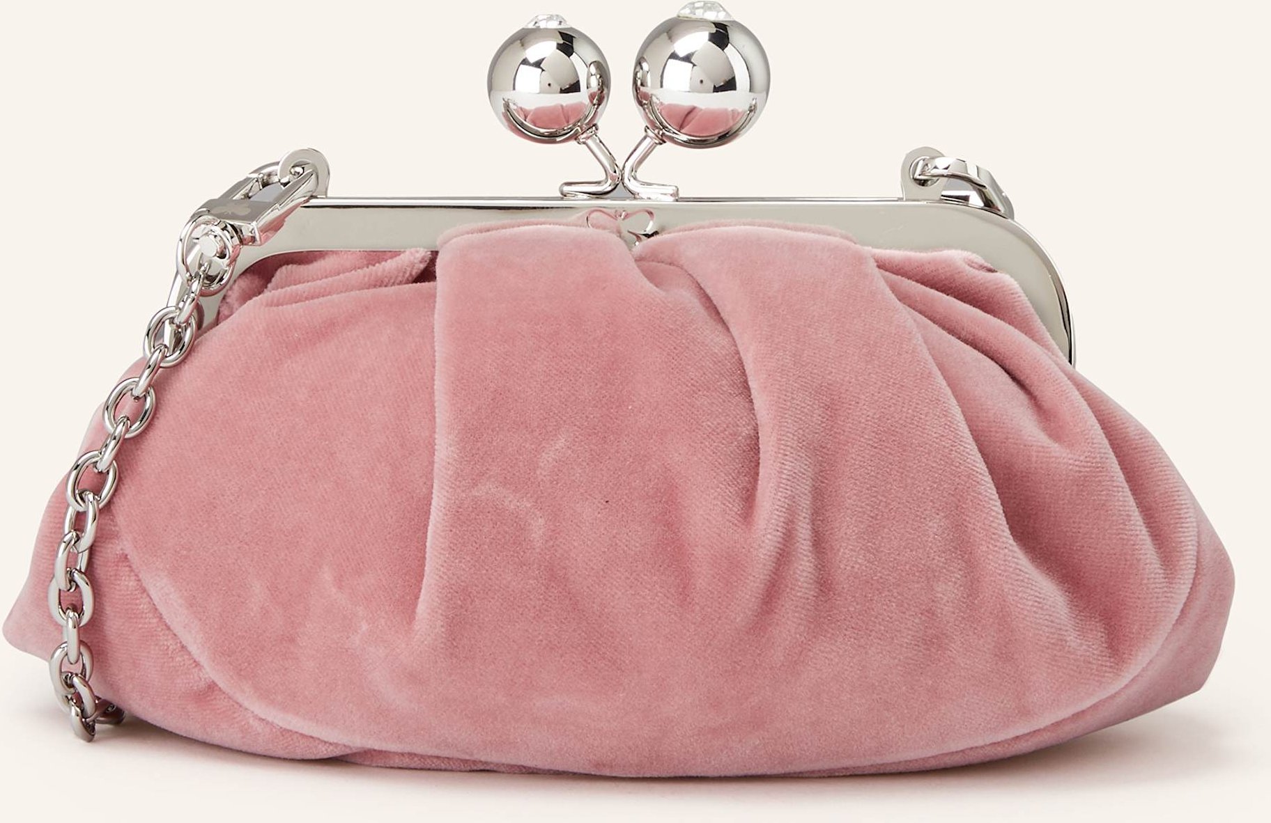 Weekend Max Mara Umhängetasche Valance Mit Schmucksteinen rosa