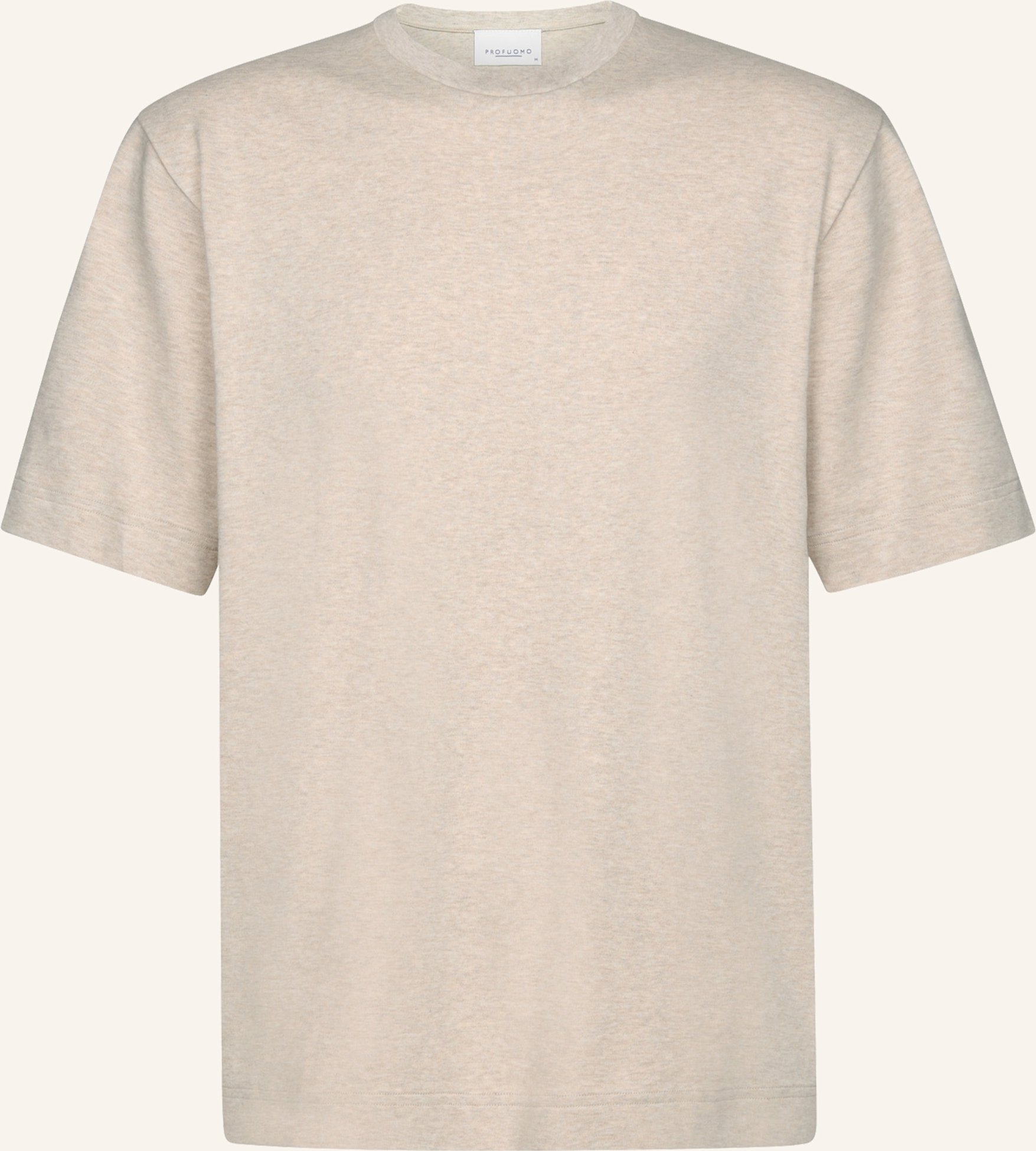 Profuomo T-Shirt Kurzarm beige