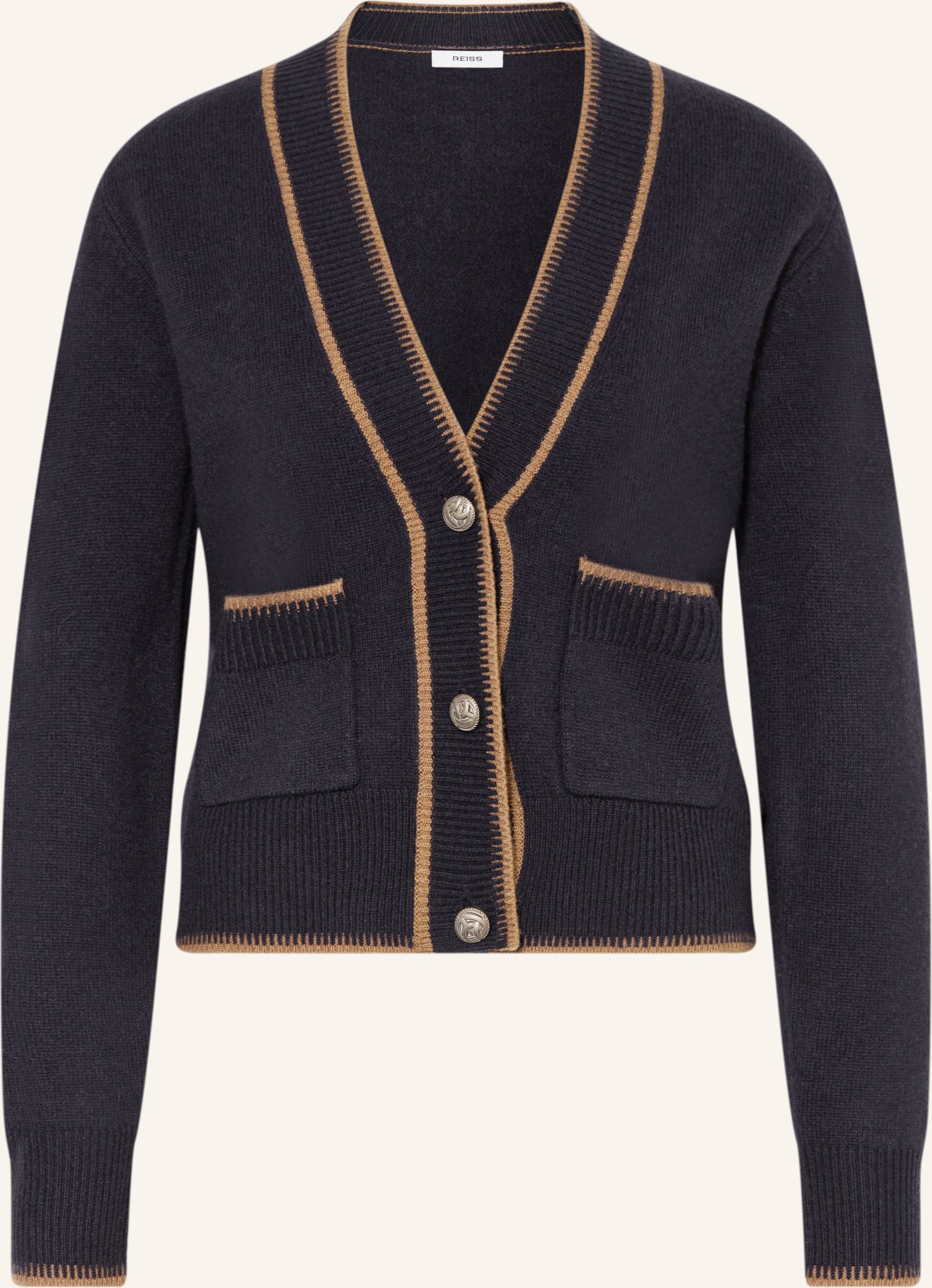 Reiss Strickjacke Louisa blau
