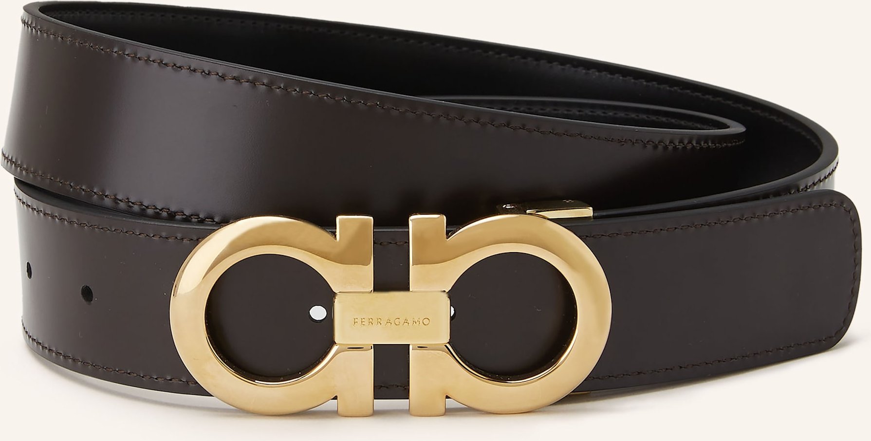 Ferragamo Ledergürtel schwarz