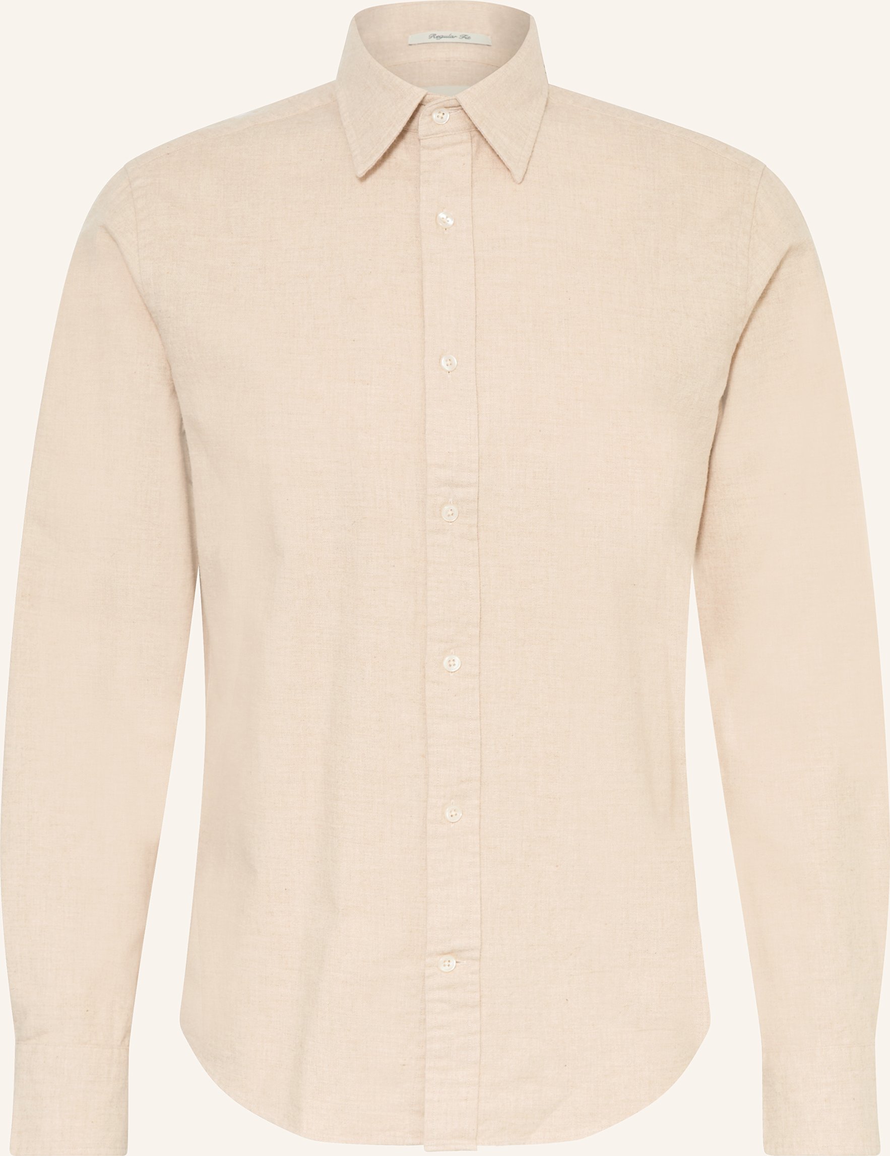 Thumbnail - Gant Flanellhemd Regular Fit beige