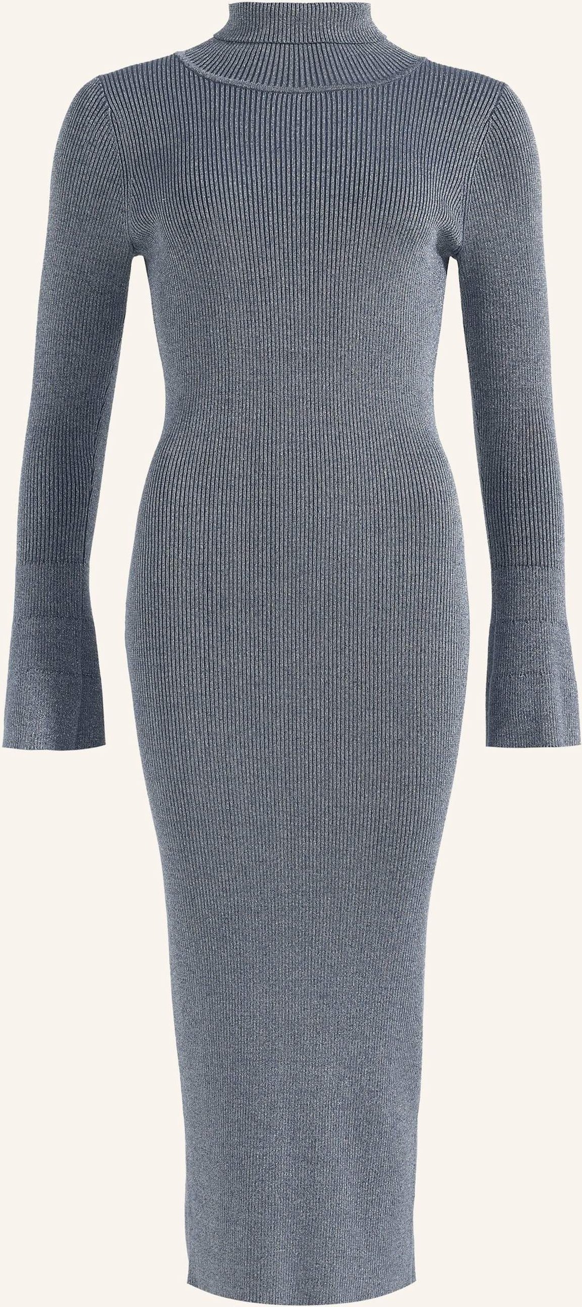 Adlysh Strickkleid Metallic Elegance Dress grau
