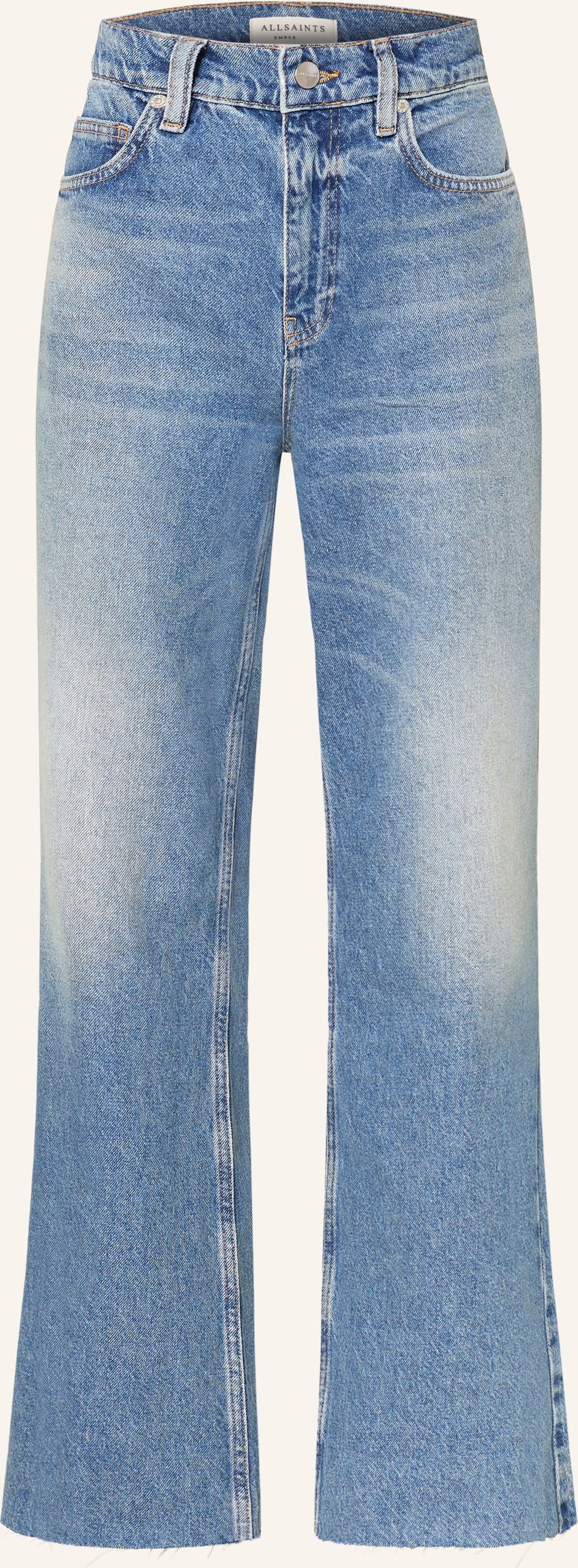 Allsaints Wide Leg Jeans Ember blau