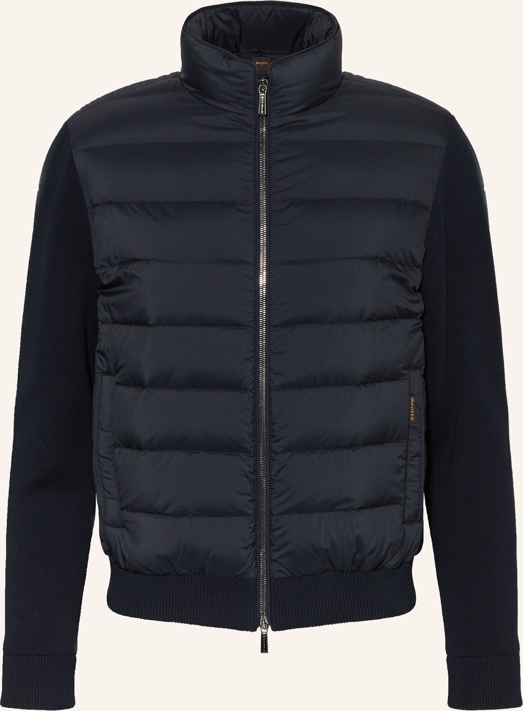 Thumbnail - Moorer Daunenjacke Im Materialmix blau