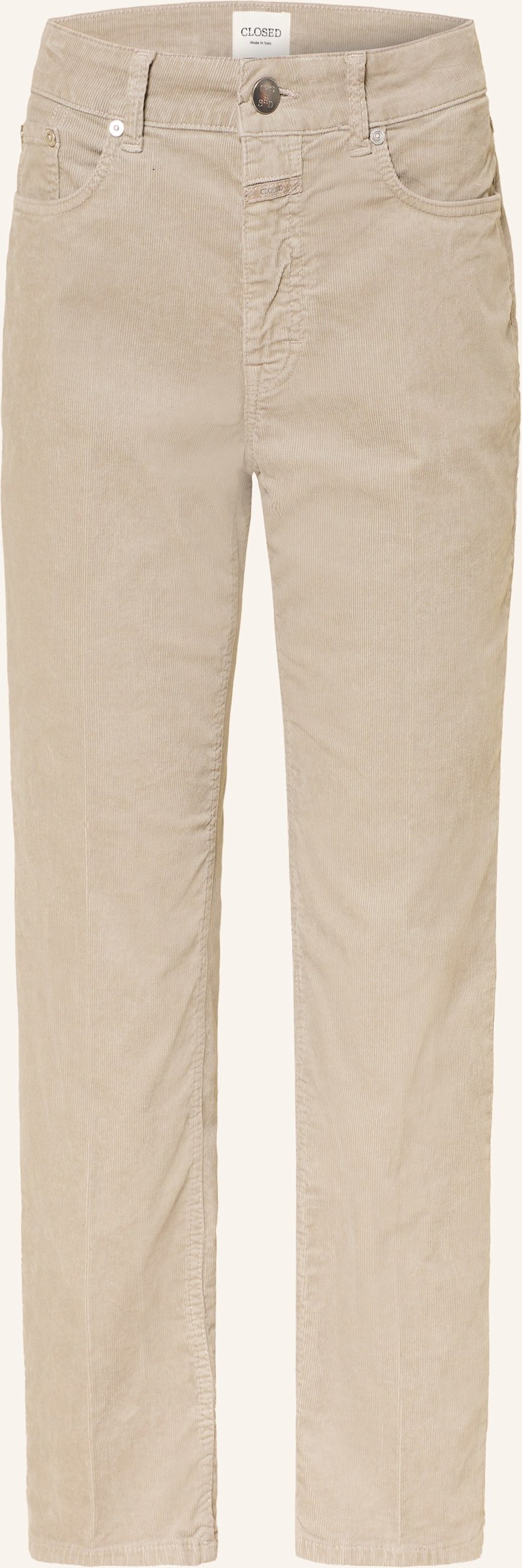 Closed Cordhose Milo grau