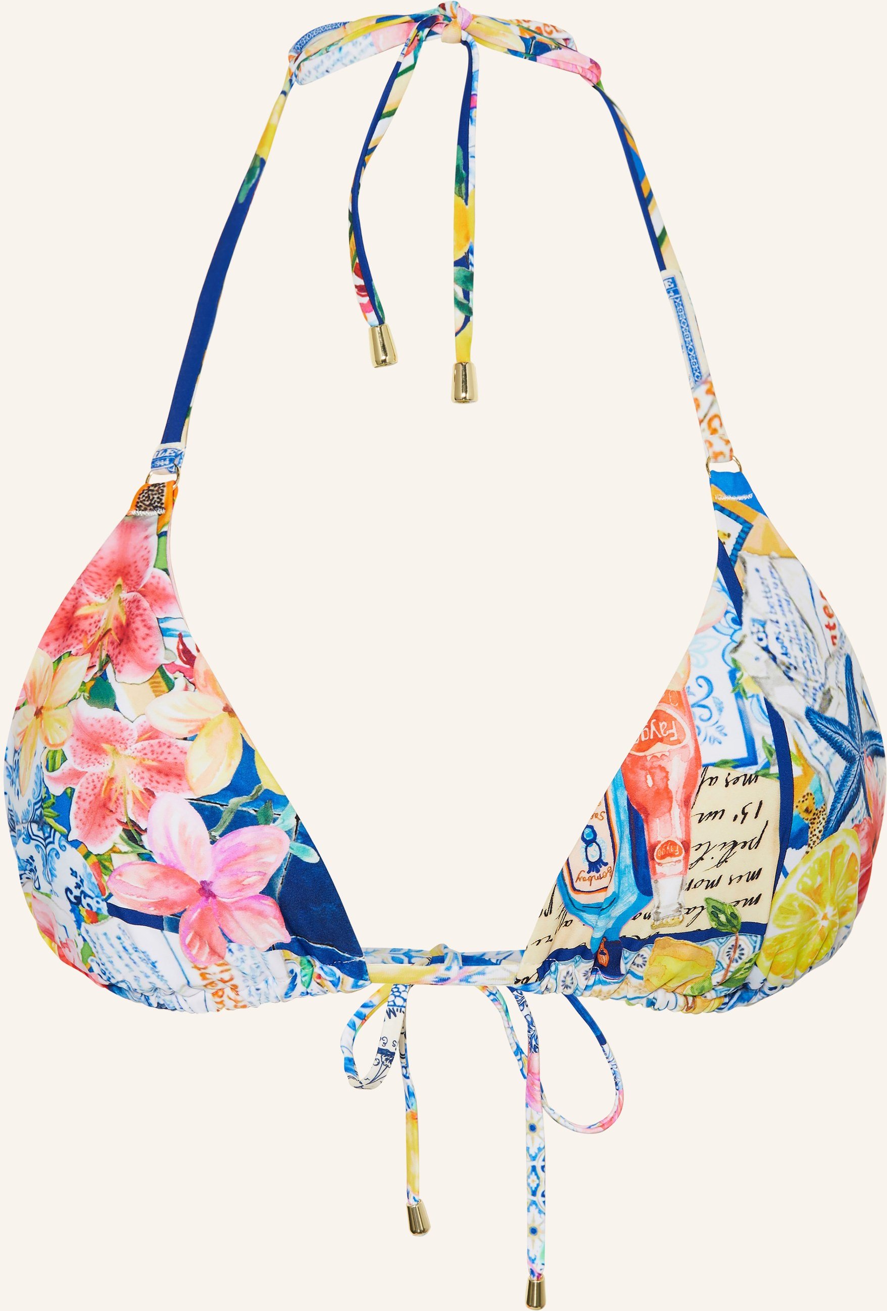 Darling Harbour Triangel-Bikini-Top gelb