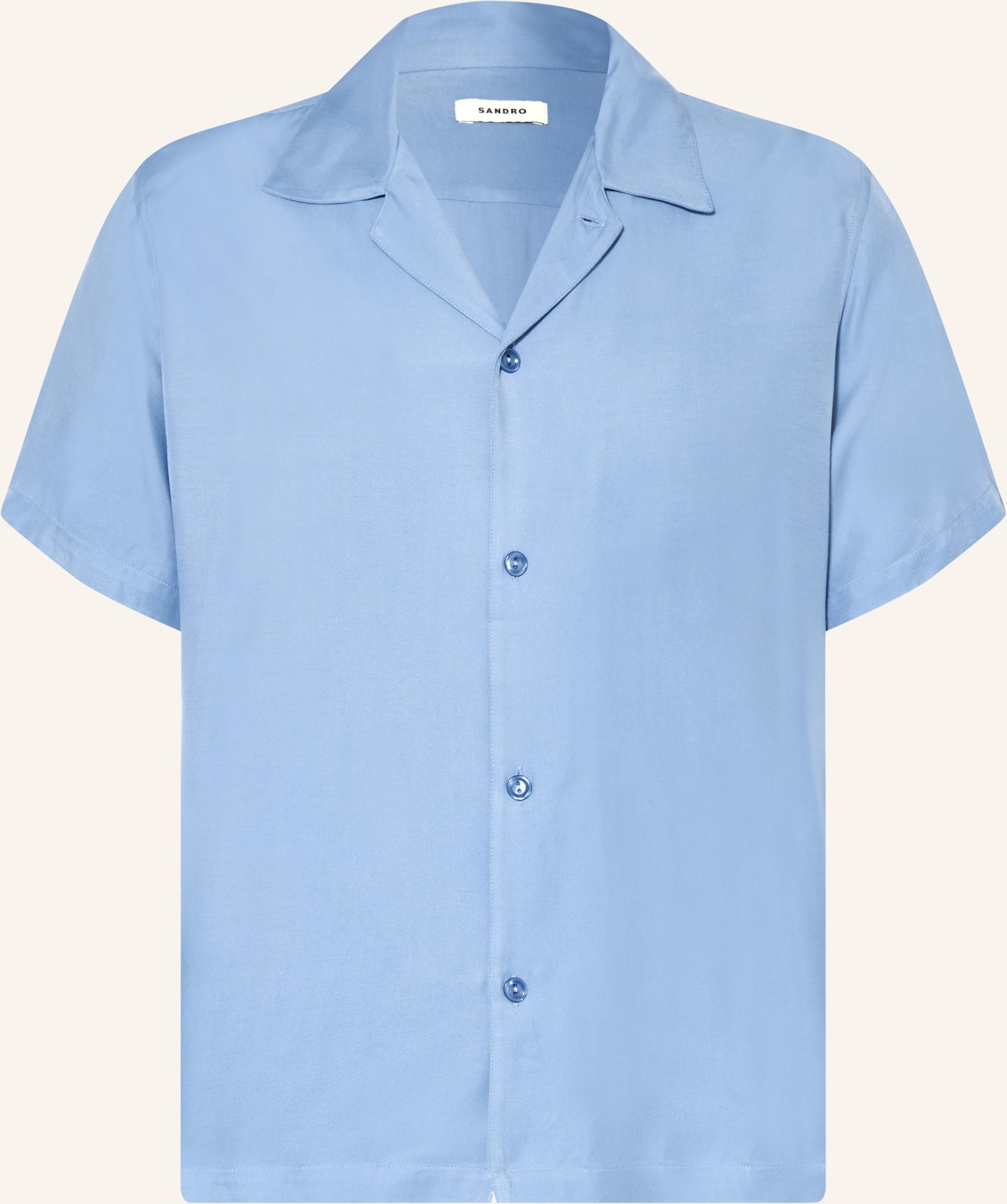 Sandro Resorthemd Regular Fit blau