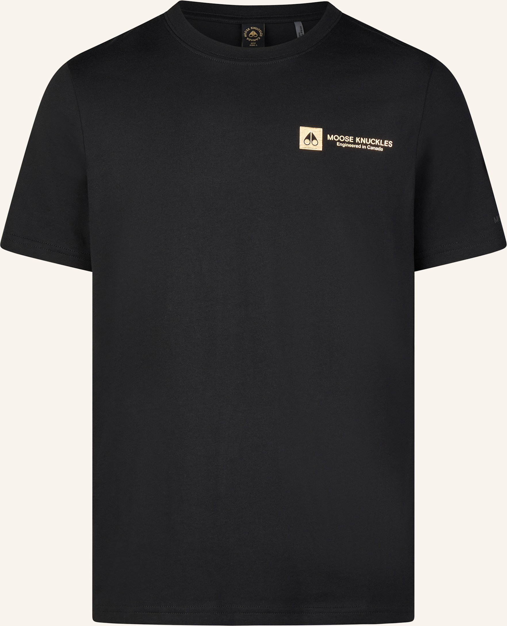 Moose Knuckles T-Shirt Keshi Gold schwarz