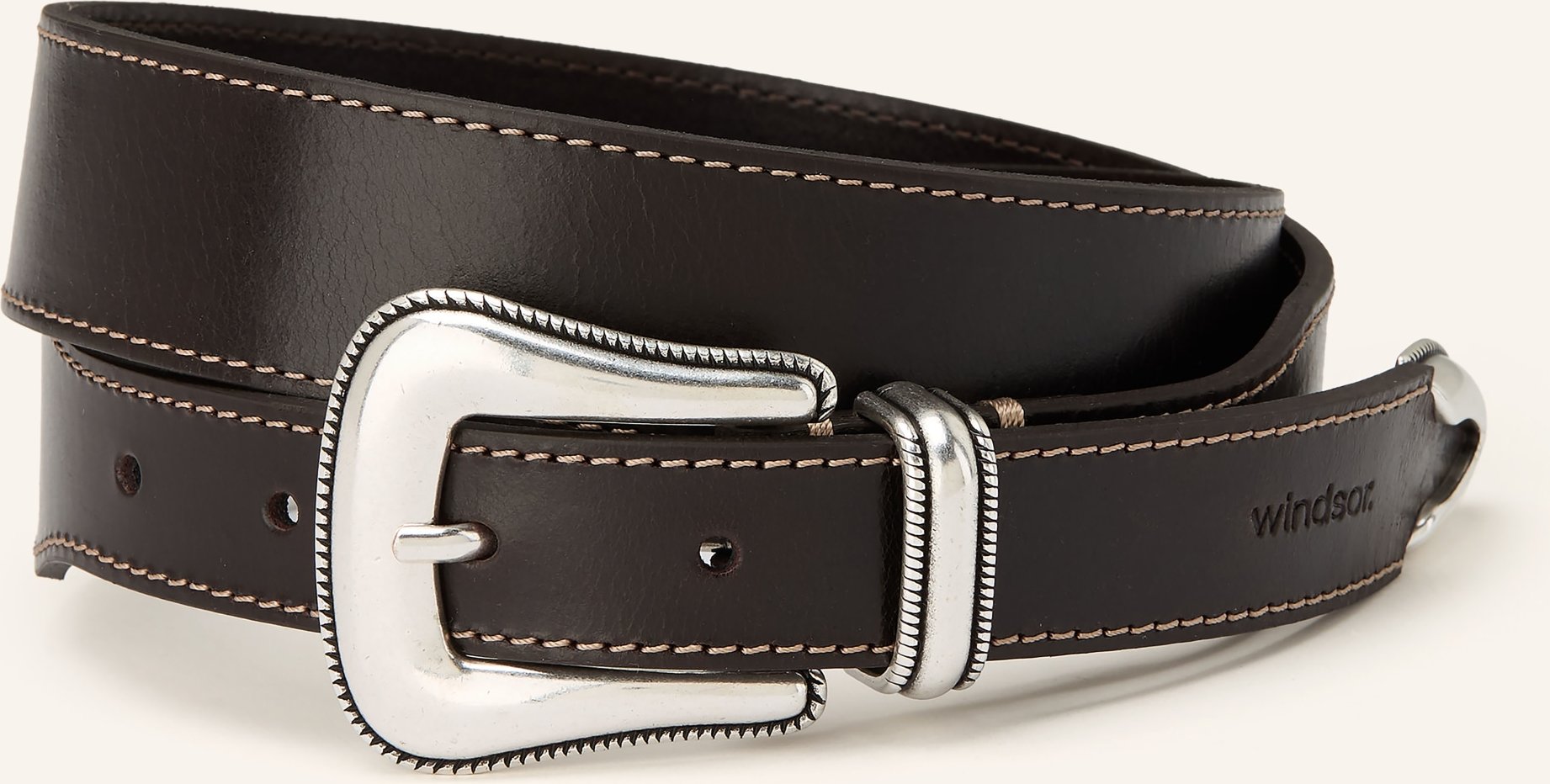 Windsor. Ledergürtel braun
