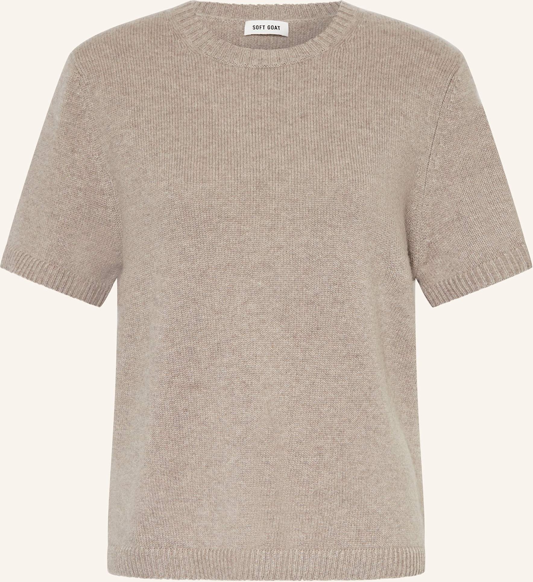 Soft Goat Strickshirt Aus Cashmere grau