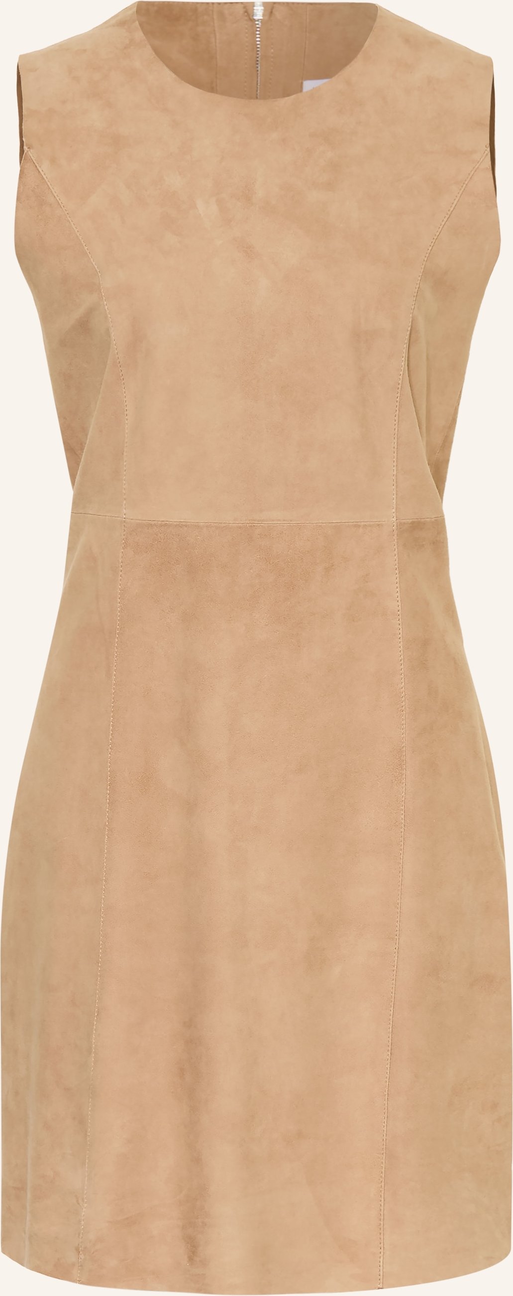 Mrs & Hugs Lederkleid beige