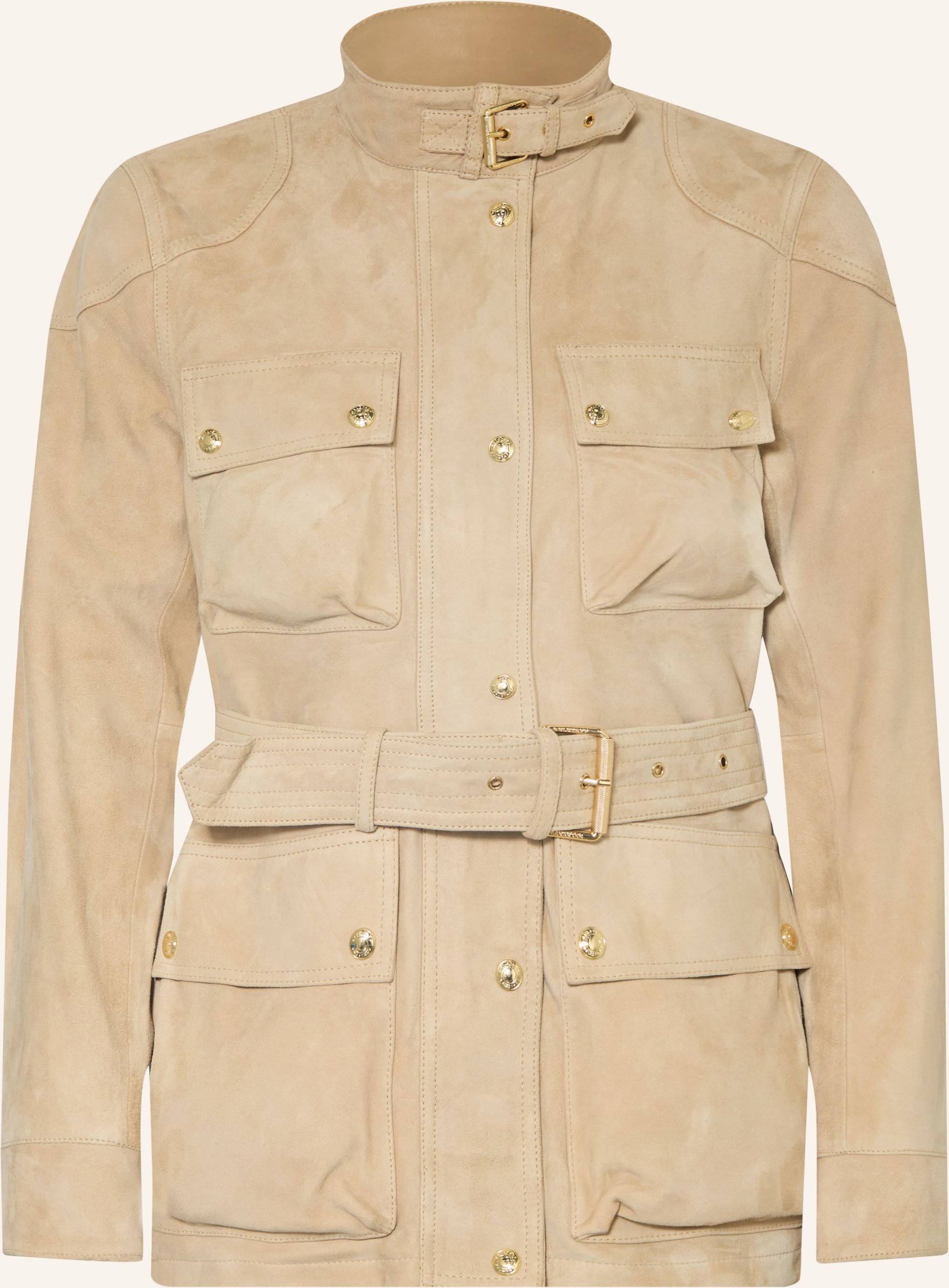 Belstaff Lederjacke Trailmaster Panther beige