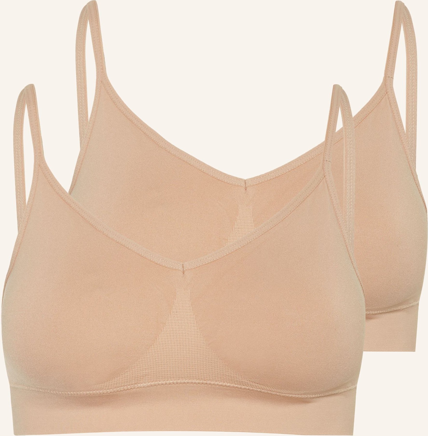Jockey 2er-Pack Bustiers beige