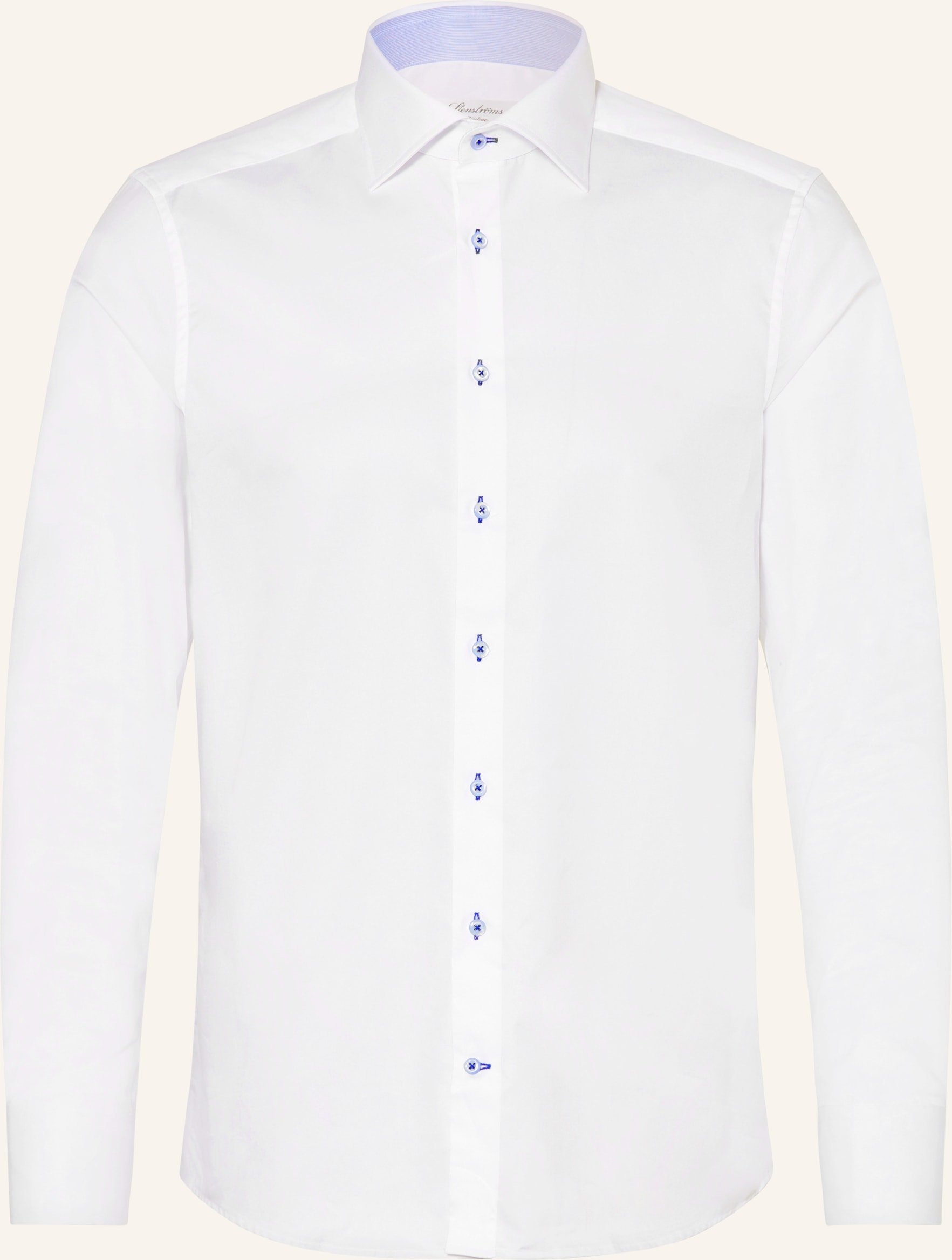 Thumbnail - Stenströms Hemd Slim Fit weiss