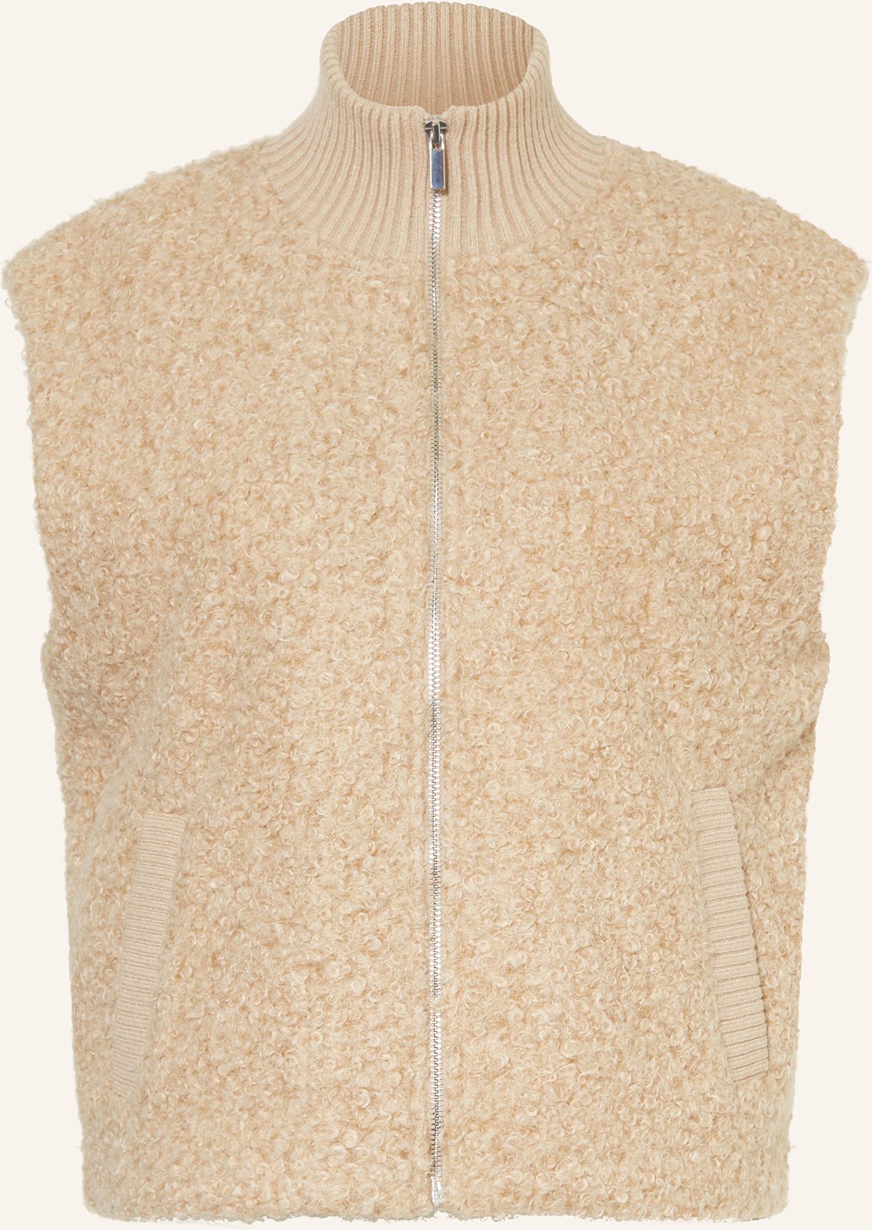 Thumbnail - Opus Teddyfell-Weste Guluni beige