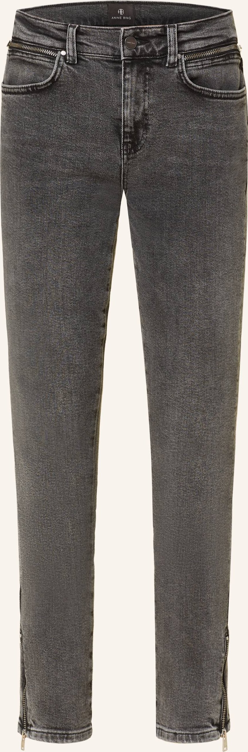 Anine Bing Skinny Jeans Jax grau